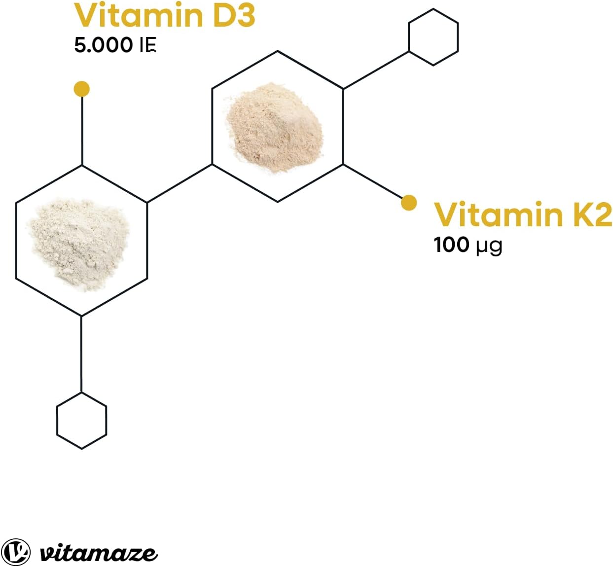 Thumbnail 2 de Vitamin D3 K2 5000 IE Tabletten 💊