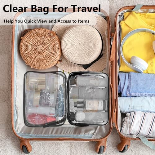 Thumbnail 6 de Lermende Transparente Kulturtasche – TSA-konform, wasserdicht, PVC, 5er-Set