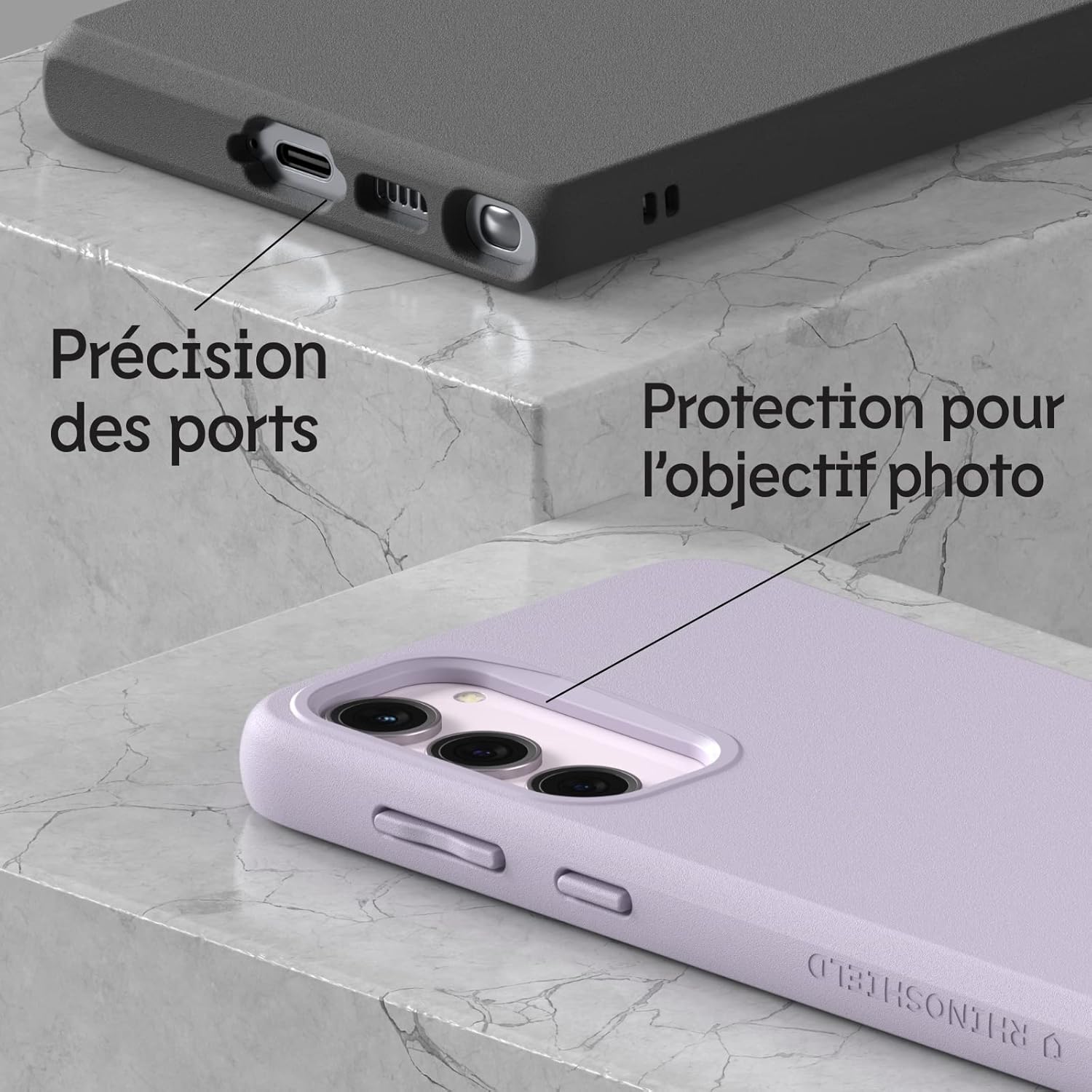 Thumbnail 3 de RhinoShield SolidSuit pour Galaxy A54 : coque fine fibre de carbone, protection anti-chocs et finition mate