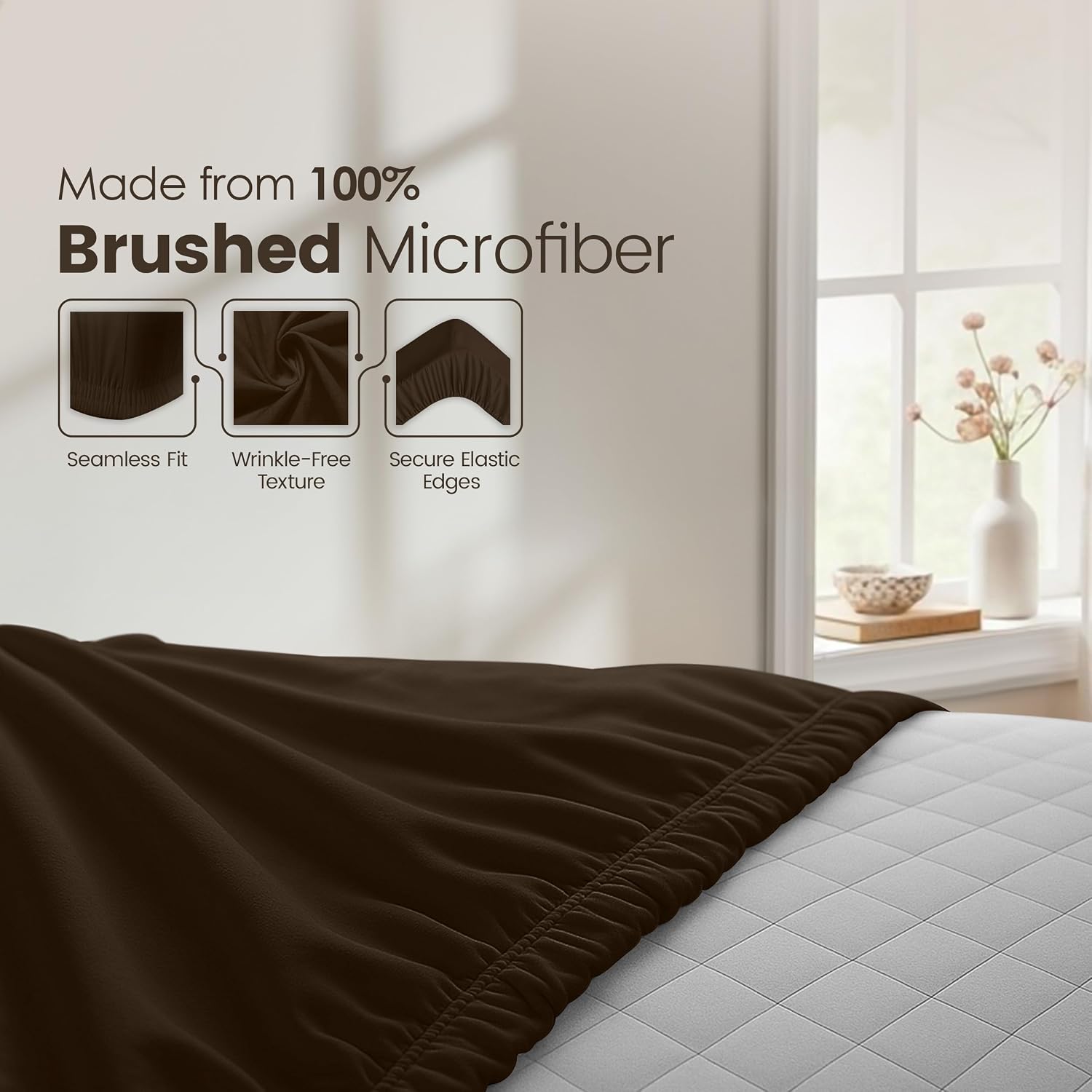 Thumbnail 5 de Utopia Bedding Fitted Sheet Super King 14 inch