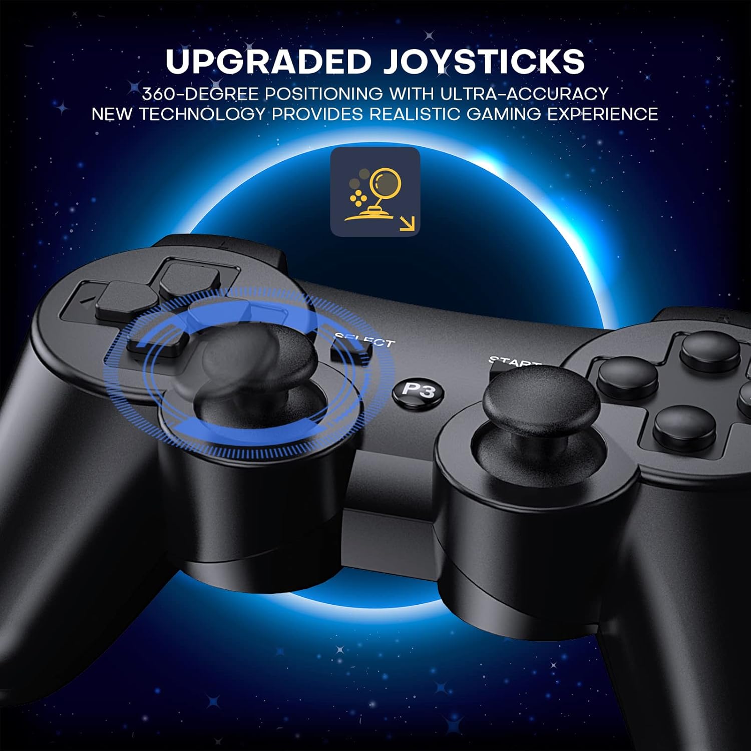 Thumbnail 2 de Diswoe Controller PS3 8 Stunden Spielzeit