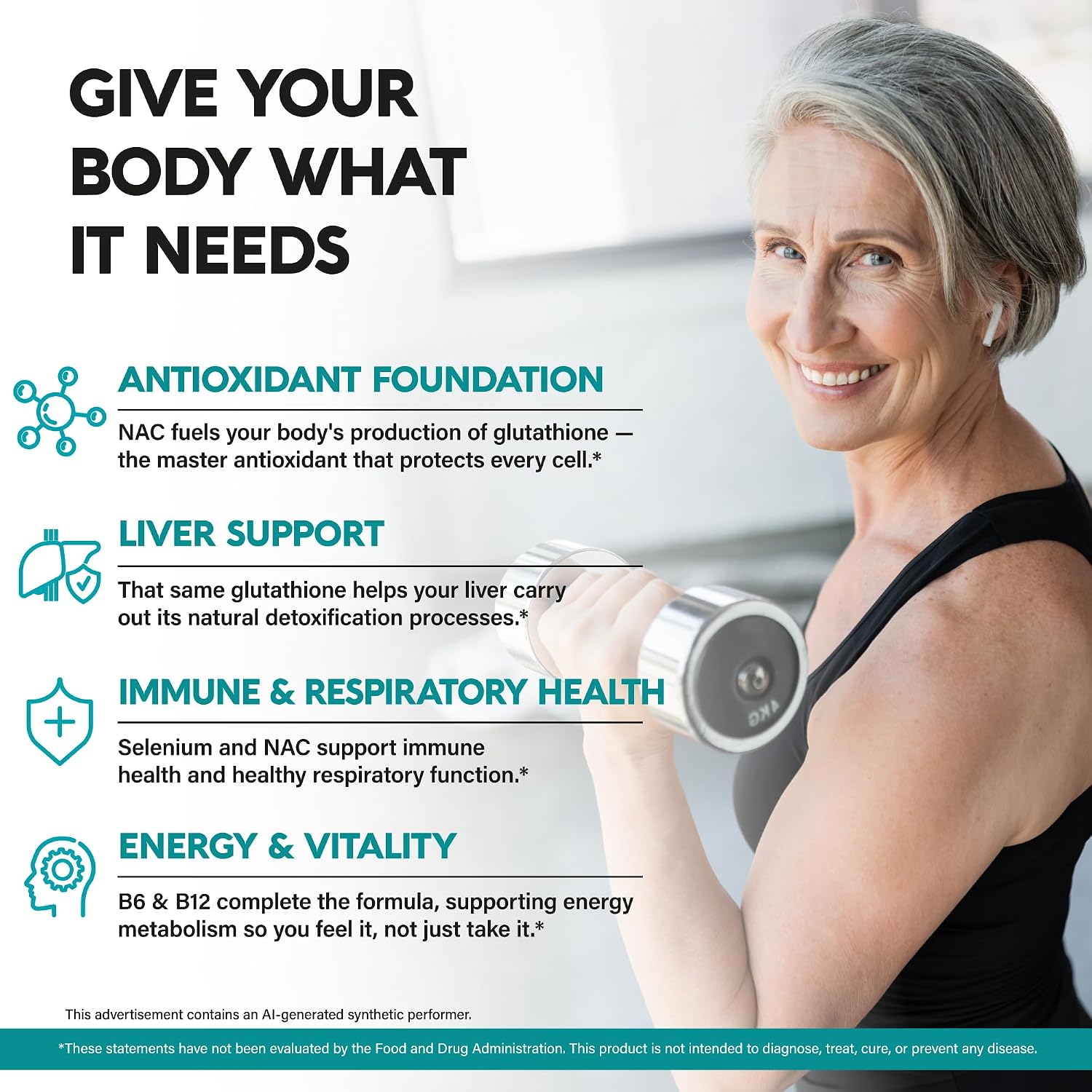 Detalle de NUTRAHARMONY NAC Supplement 120 Capsules