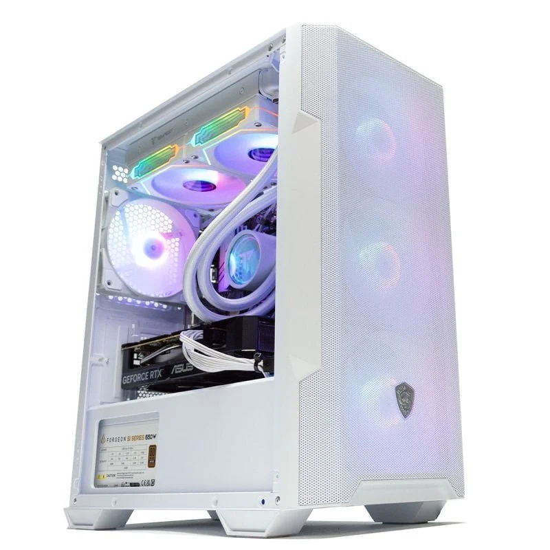Detalle de PcCom Ready AMD Ryzen 7 5800X - 32GB RAM, 1TB SSD y RTX 5060 V2 en blanco