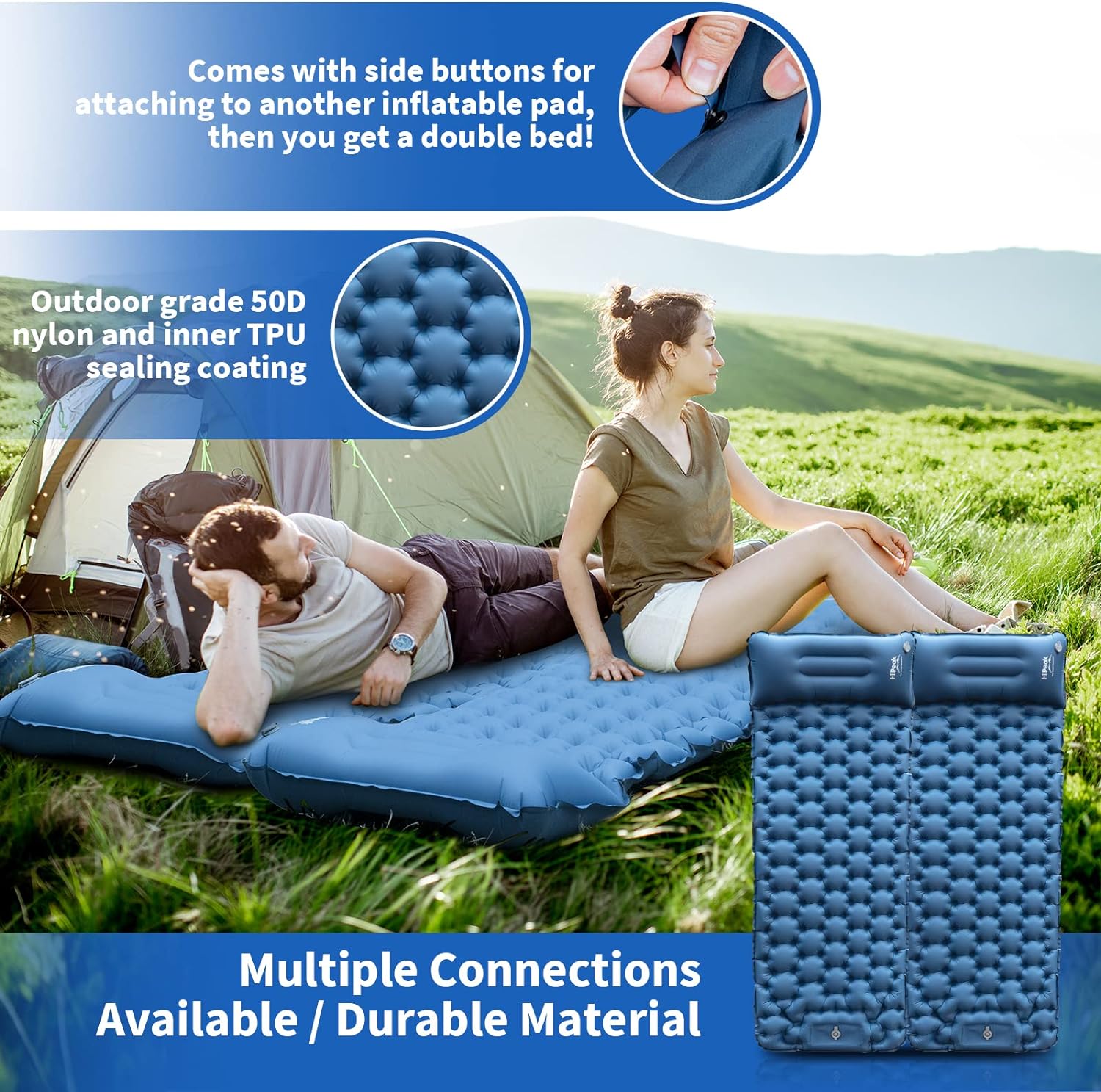 Thumbnail 3 de HiiPeak Sleeping Pad 3in ultralight mat