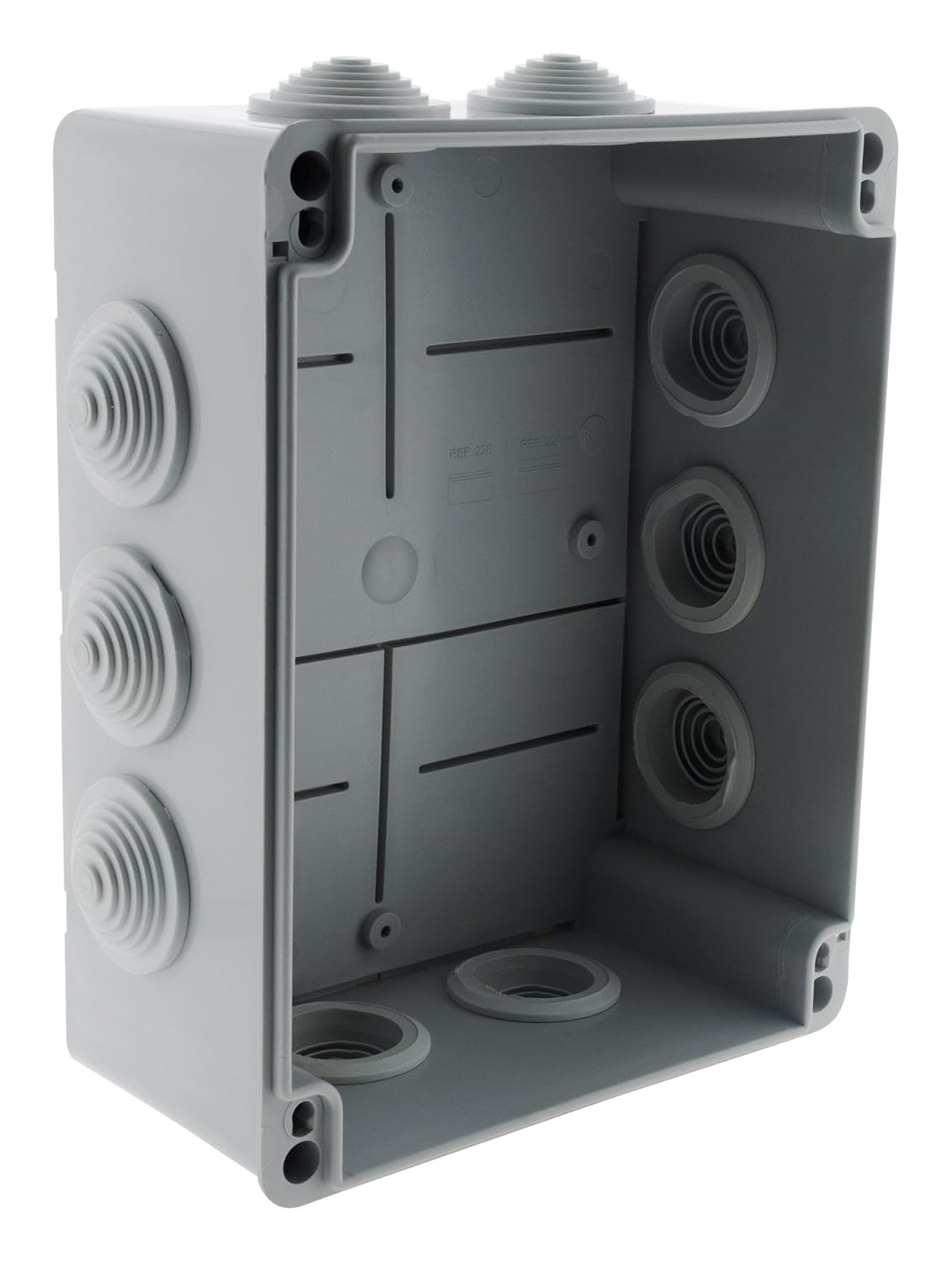 Thumbnail 1 de Zenitech Scatola Impermeabile IP54 (220 x 170 x 105 mm) bianco, resistenza al fuoco 750°C, fissaggio a 1/4 di giro