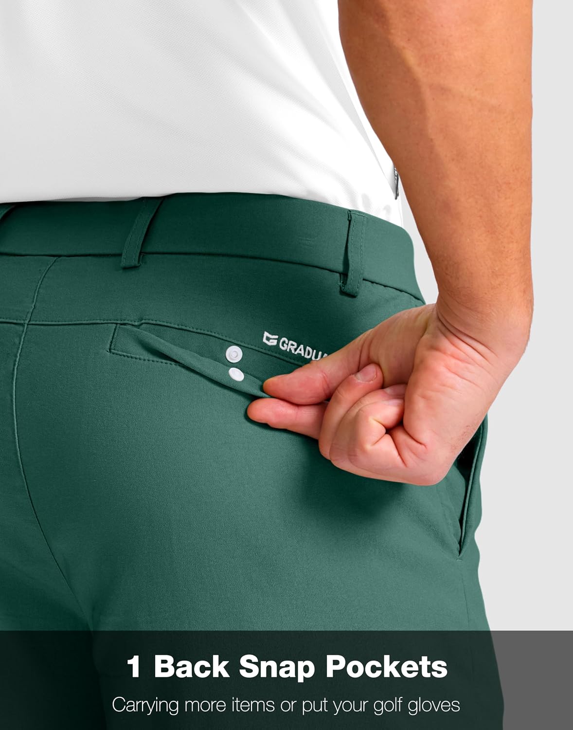 Detalle de G Gradual Men's Golf Shorts, 11-Inch Inseam