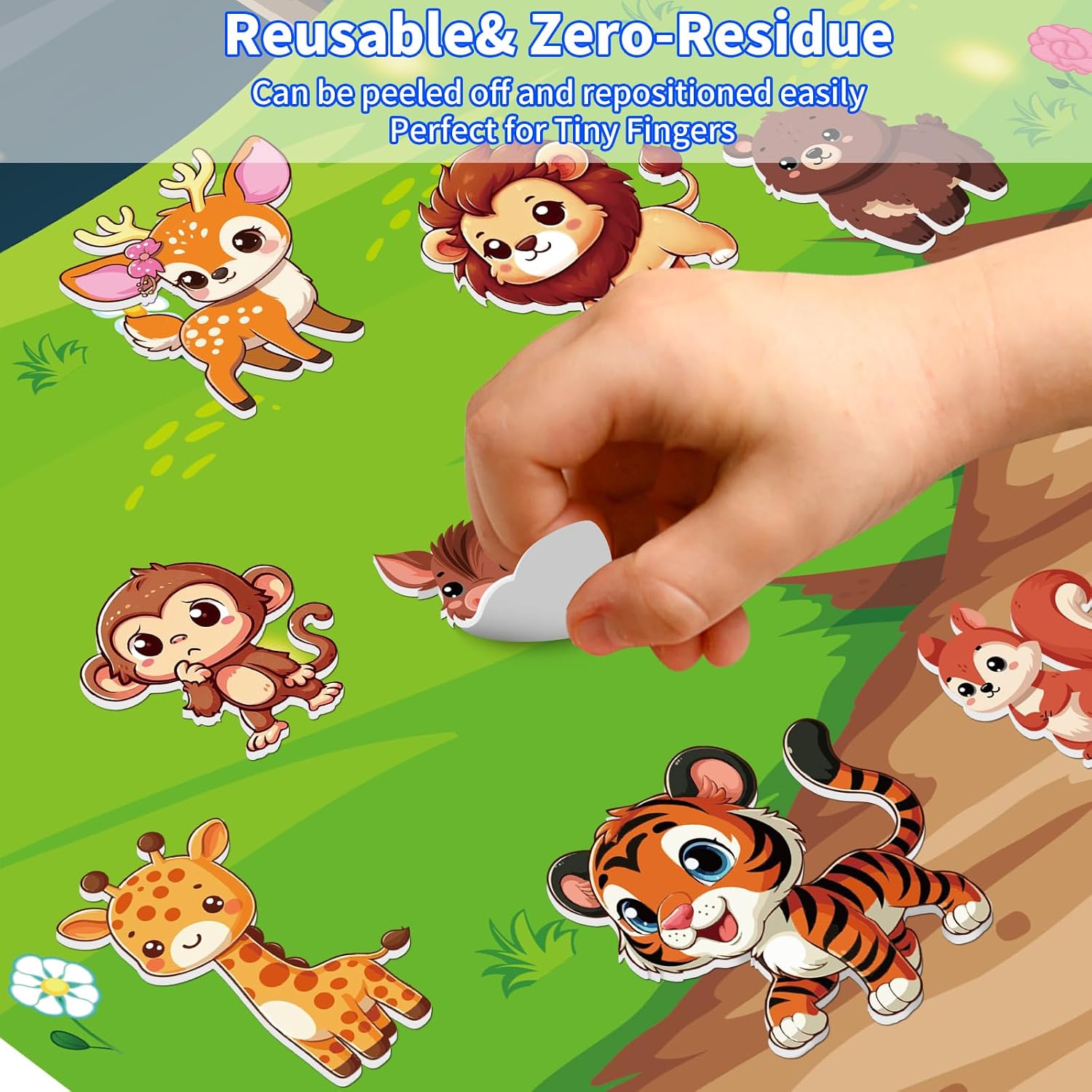 Detalle de Kalysky 12 Set (650pcs) Reusable Sticker Books for Toddlers 2-4 to 5: Packed with 3D HD Reusable Stickers