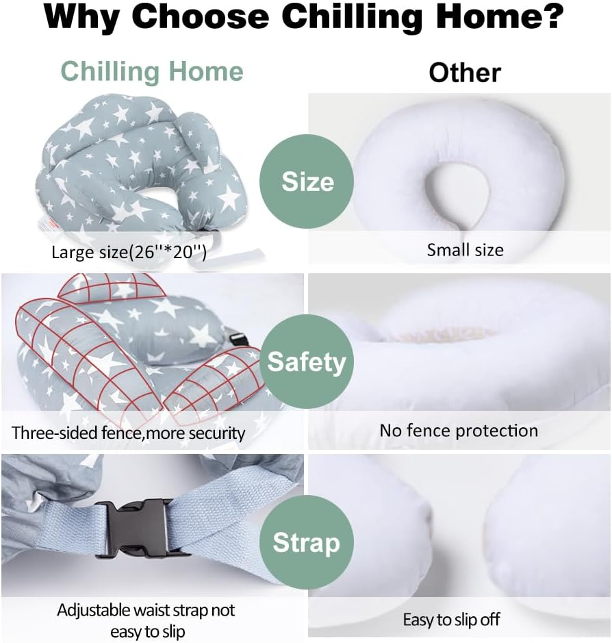 Thumbnail 4 de Chilling Home Coussin Allaitement XXL – Support ergonomique pour Bébé et Maman