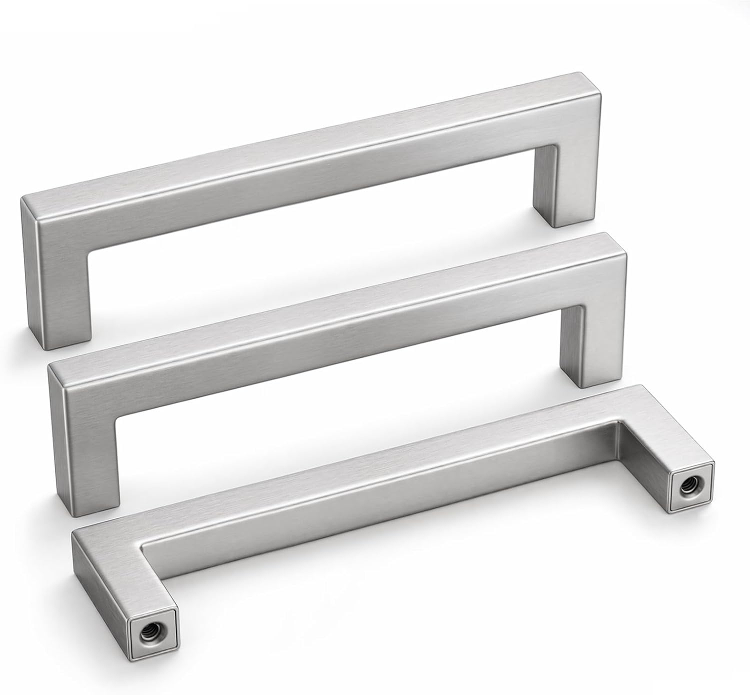 Detalle de Goldenwarm 786467821876 5-Inch Brushed Nickel Cabinet Pulls, 15-Pack