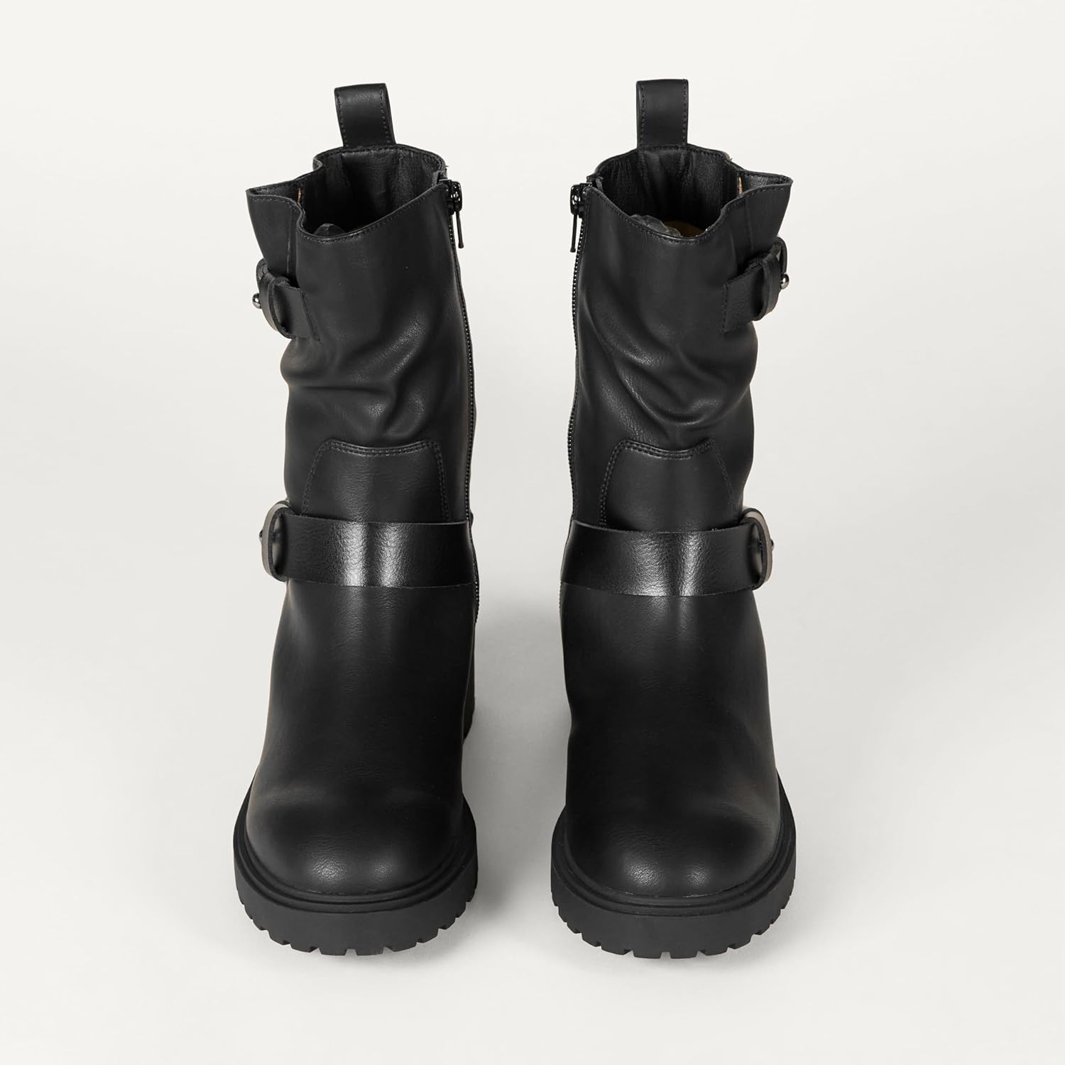 Thumbnail 3 de Amazon Essentials Damen halbhohe Bikerstiefel – bequeme Schnitte mit Innenreißverschluss