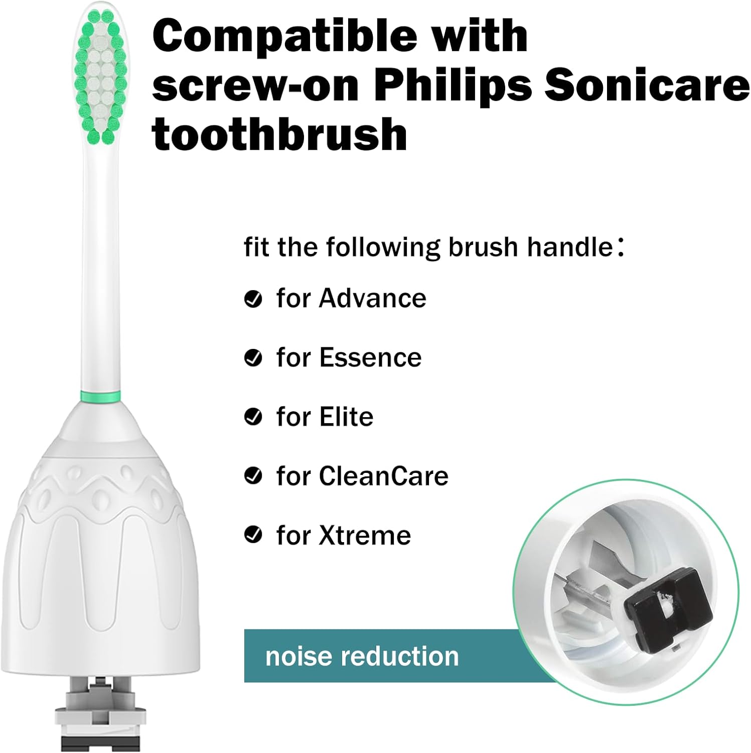 Detalle 2 de Philips Sonicare Replacement Brush Heads 6-Pack 🪥