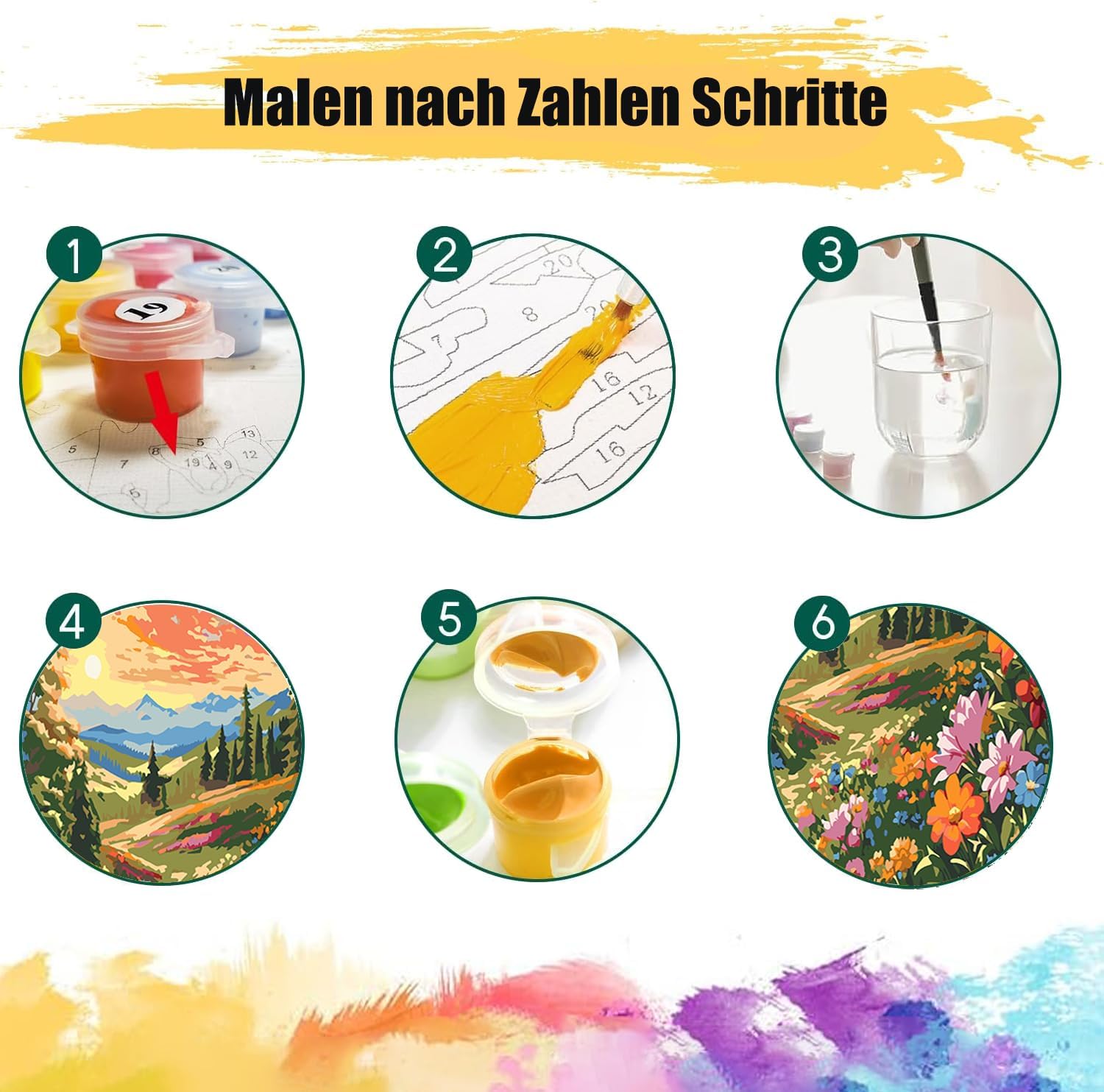 Thumbnail 5 de MBYAUYN Malen Nach Zahlen Landschaft 40x50 cm
