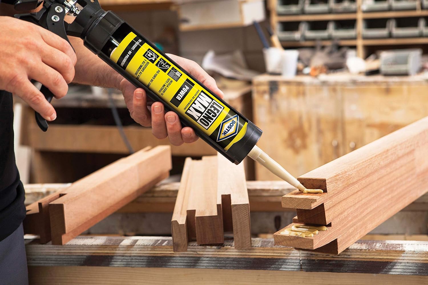 Thumbnail 6 de Bostik Legno Max Power: adesivo per legno impermeabile 380 g beige, senza poliuretani