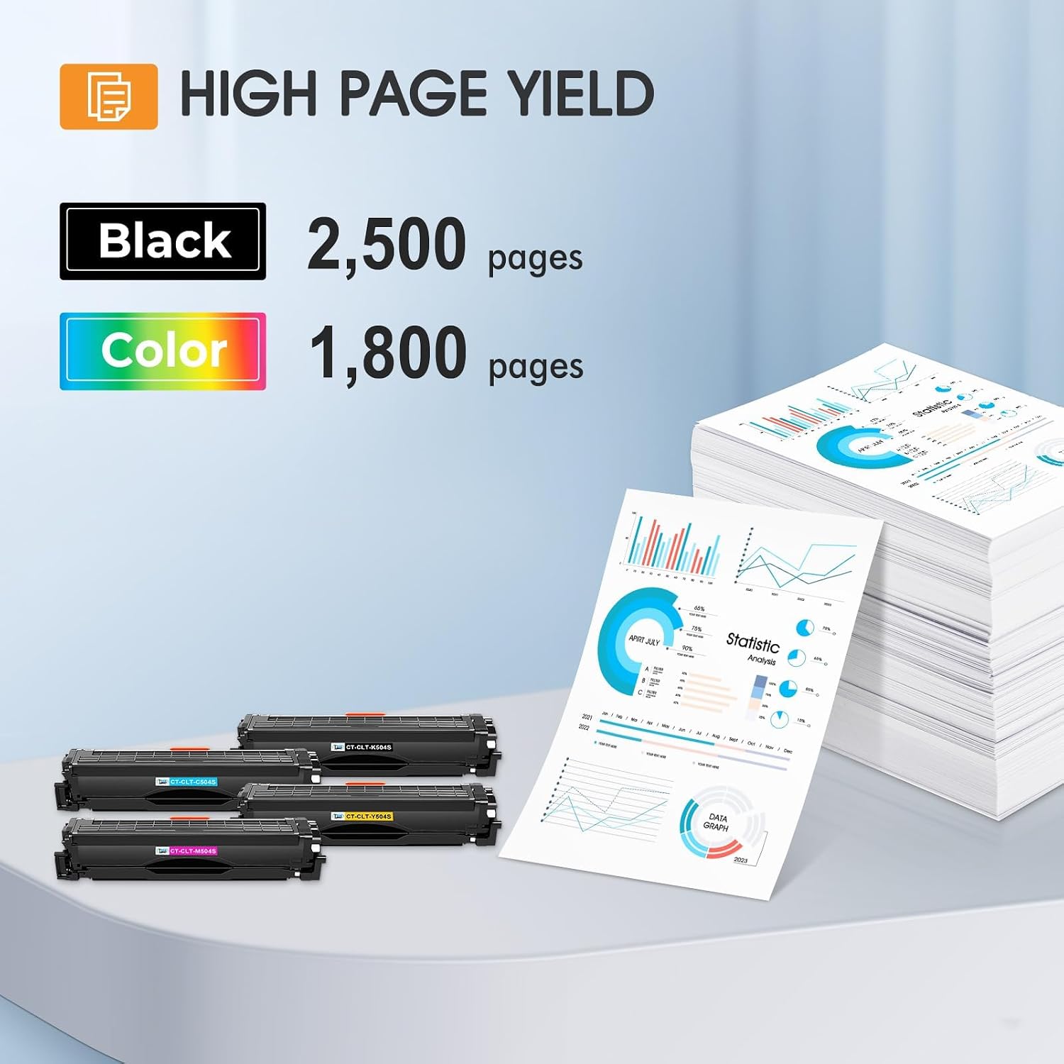 Thumbnail 2 de Cool Toner CLT-K504S CLT-504S Compatible Toner Cartridge 4-Pack