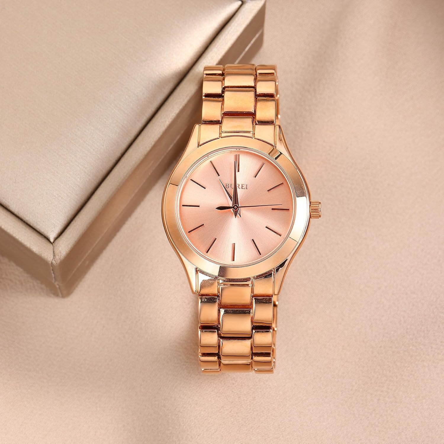 Detalle 2 de BUREI Reloj minimalista 33 mm para mujer