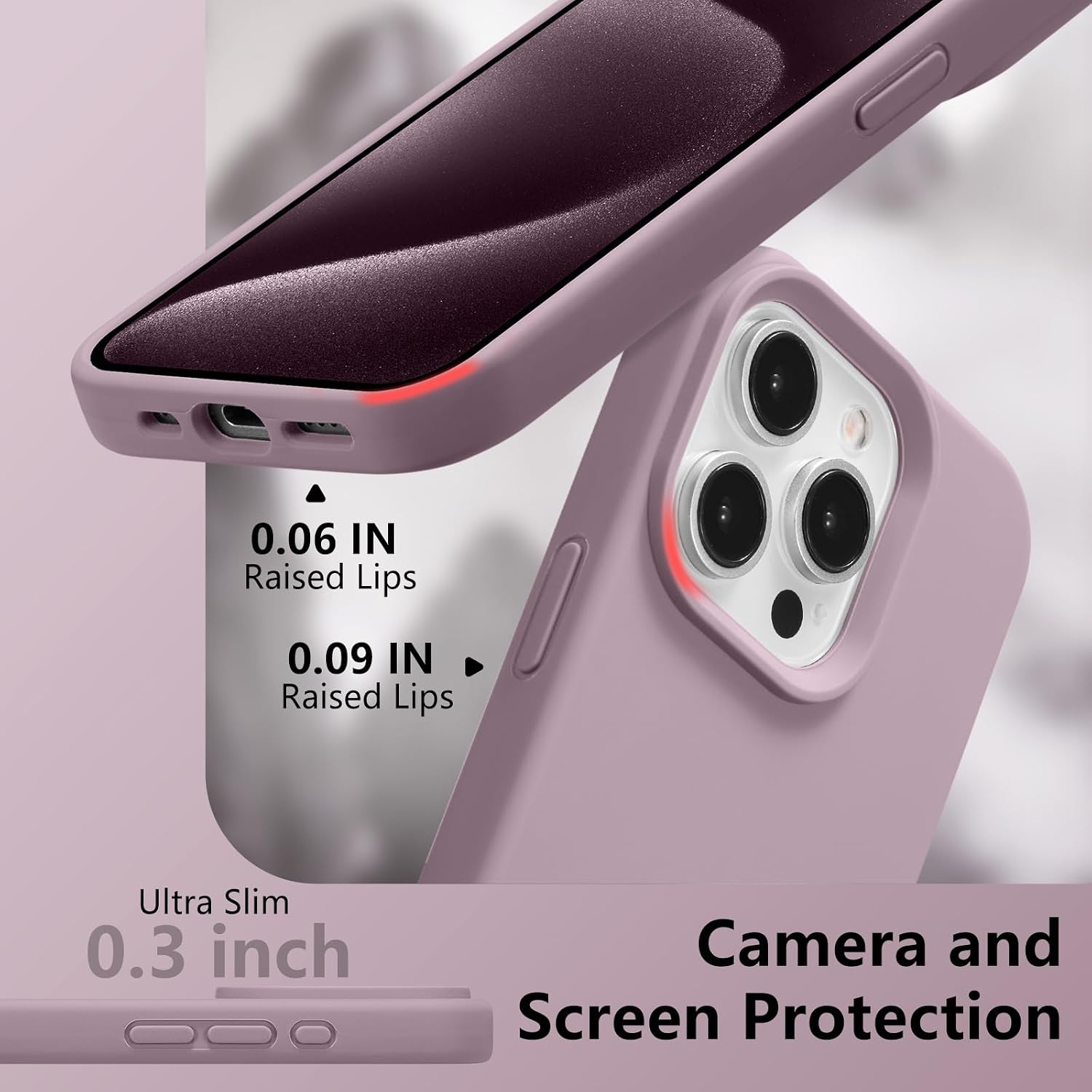 Detalle de UCASONG Magnetic for iPhone 13 Pro Case 6.1" - Premium Liquid Silicone with MagSafe