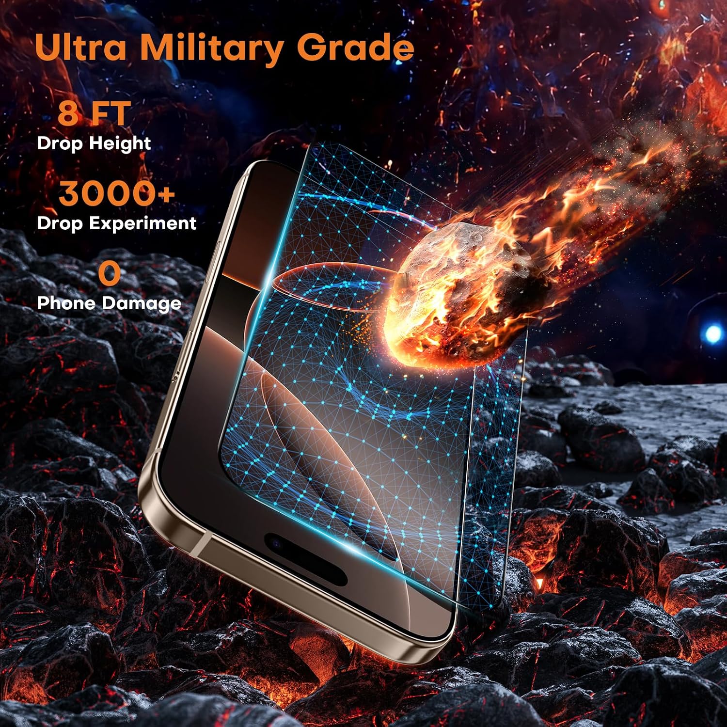 Thumbnail 2 de OMOTON Panzerglas für iPhone 16 Pro Max 9H