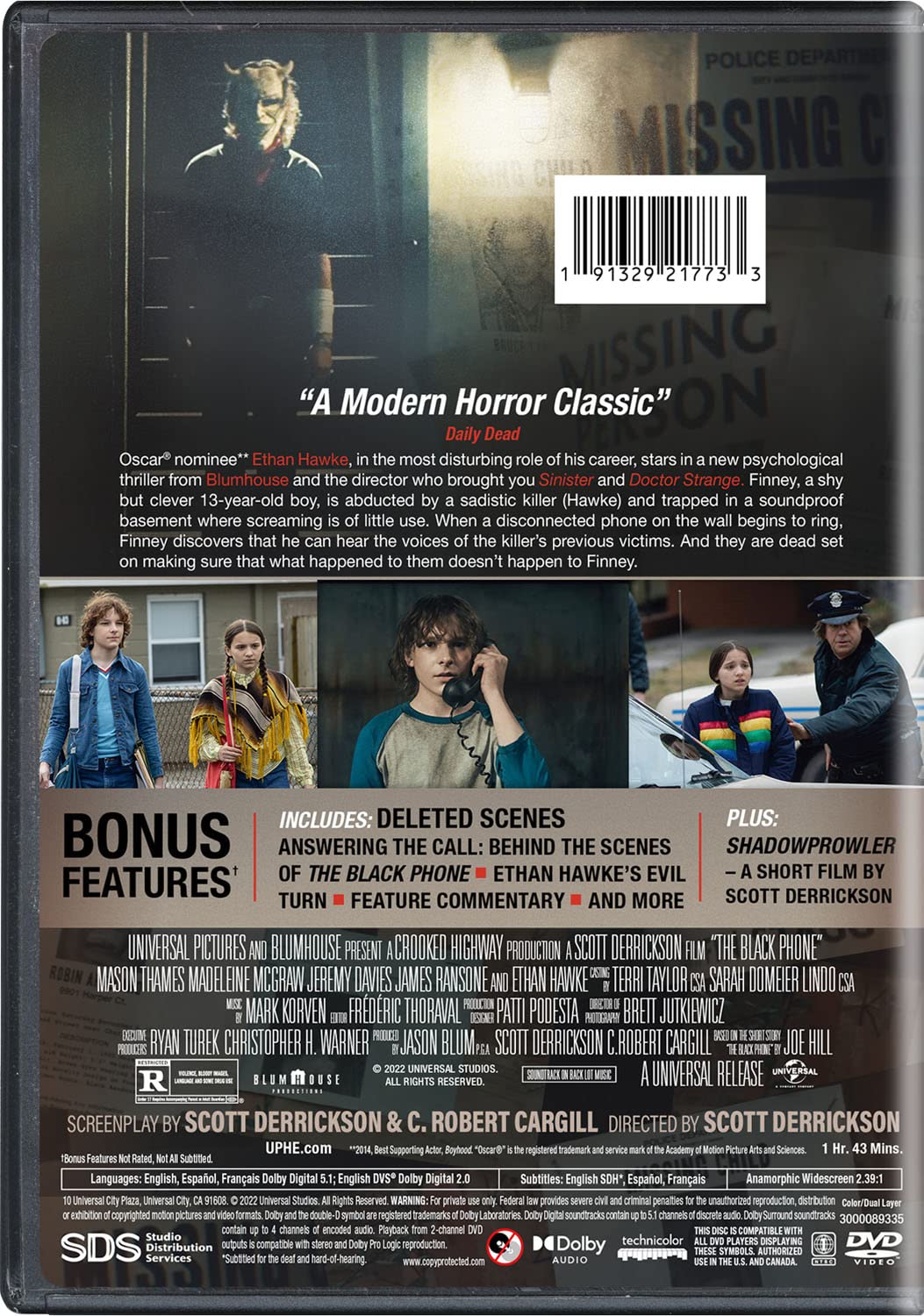 Detalle de The Black Phone XL-SZkk-a6 Collector's Edition DVD, NTSC