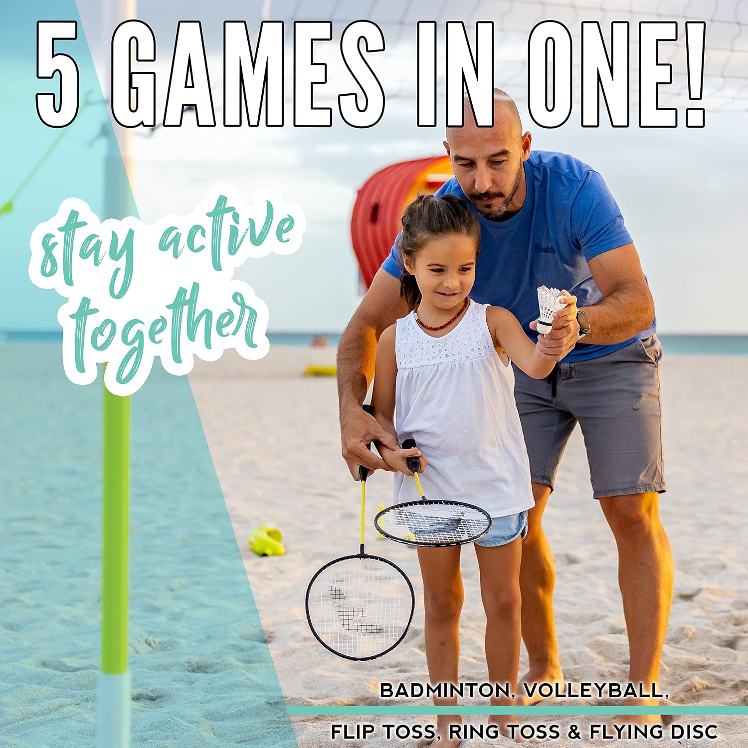 Detalle de Franklin Sports Outdoor Game Set, 5-Game Combo