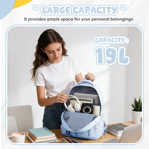 Thumbnail 4 de WEPLAN School Backpack: Lightweight, Waterproof 14-Inch Laptop Rucksack for Everyday Study and Travel