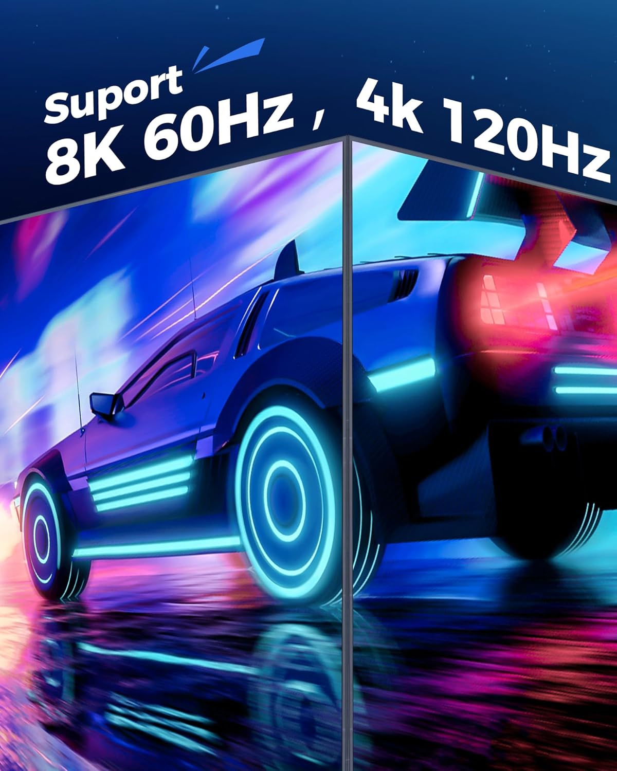 Thumbnail 6 de Cratree Certified HDMI Cable 3m – 8K Ultra High Speed with eARC, Dolby Vision/Atmos and 48Gbps