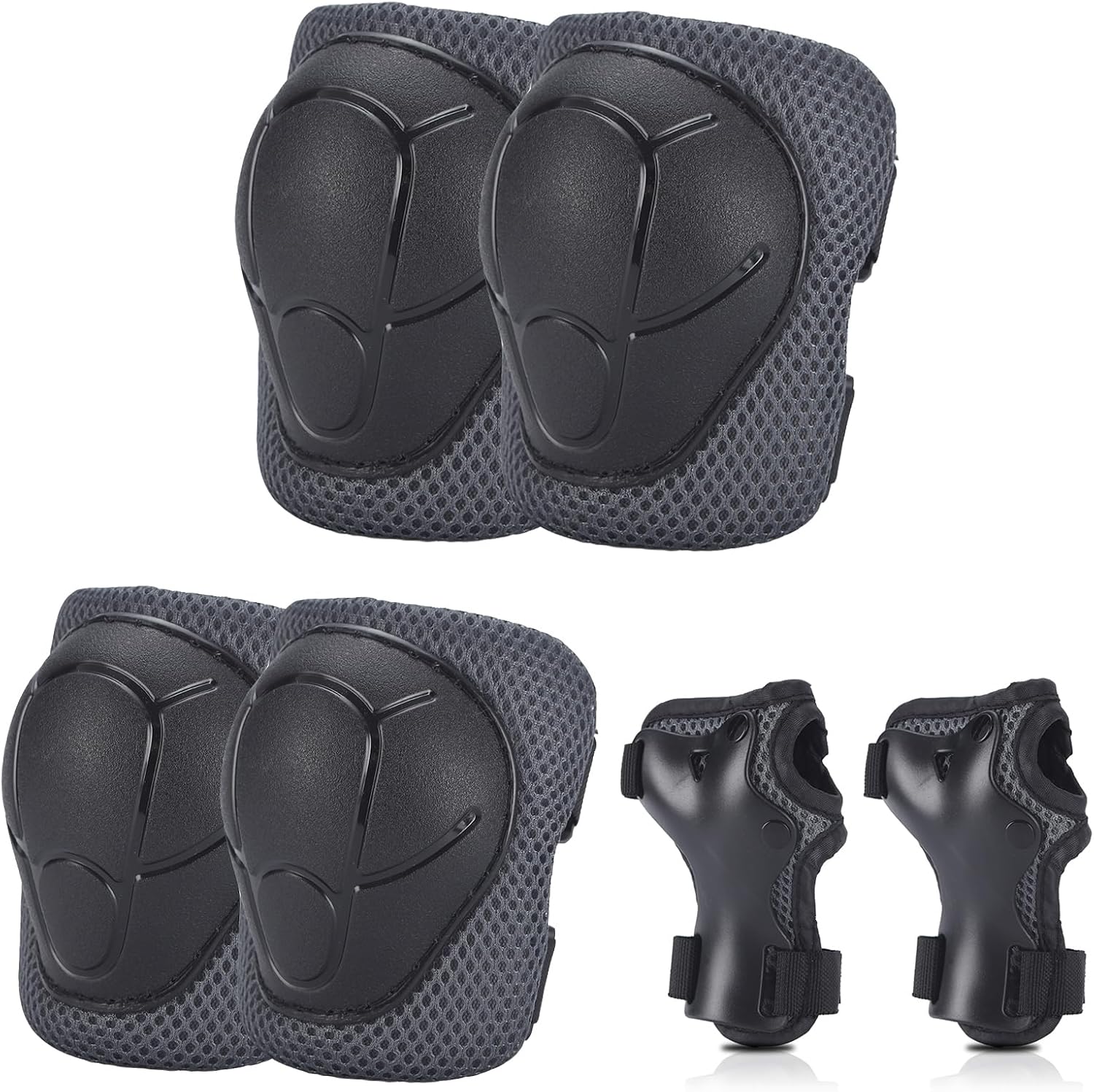 Thumbnail 6 de BURSUNLY Knieschoner Kinder & Inliner Schützer-Set (Knie, Ellenbogen, Handgelenke) mit Tasche