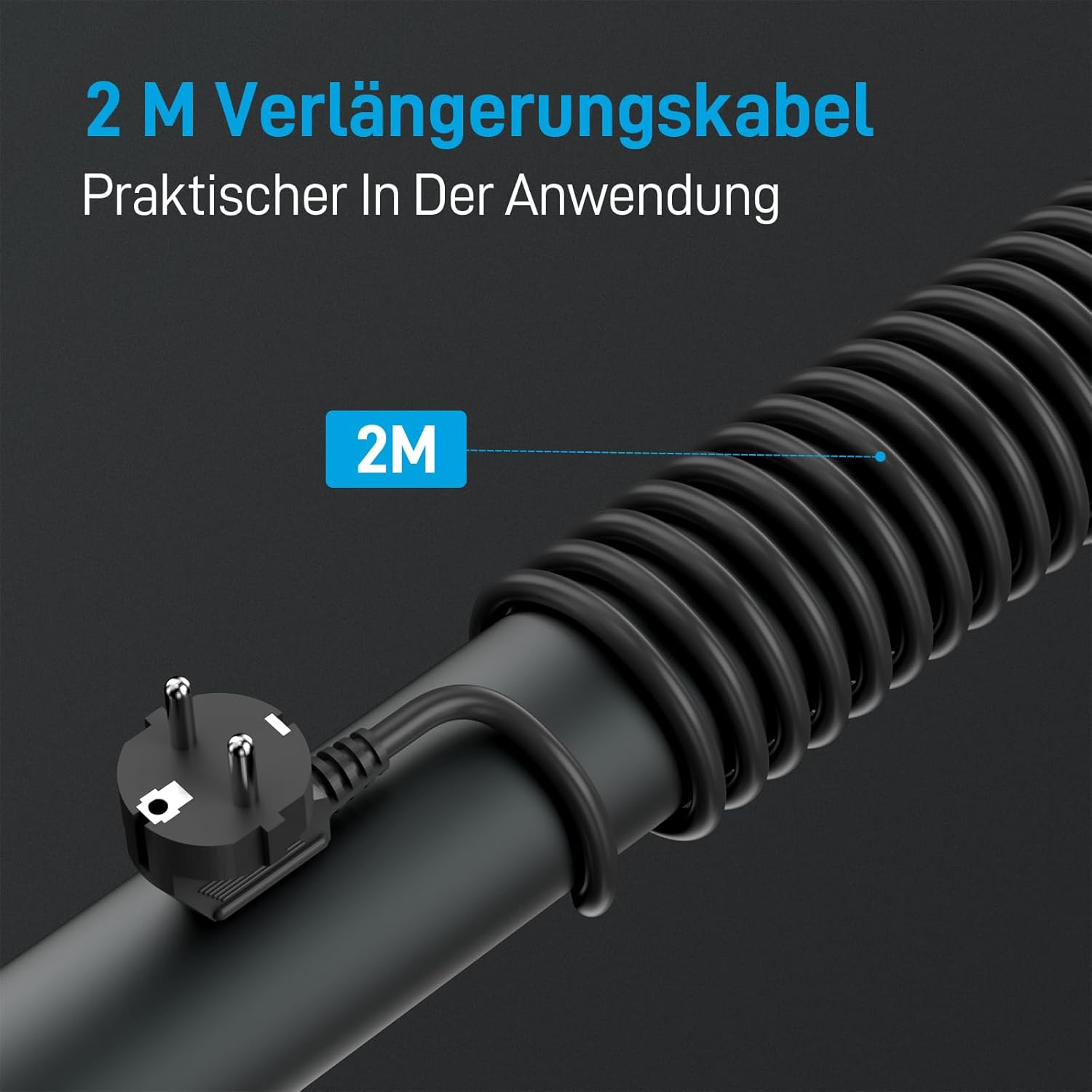 Thumbnail 6 de Kabelbox mit versteckter Steckdosenleiste 3680W/16A + 1050J Überspannungsschutz, 2m Kabel, 6 Steckdosen + 3 USB-A + 1 USB-C (15W) – BEVA