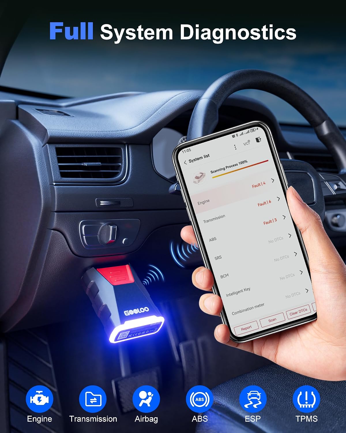 Detalle de GOOLOO DEEPSCAN DS200 OBD2 Scanner
