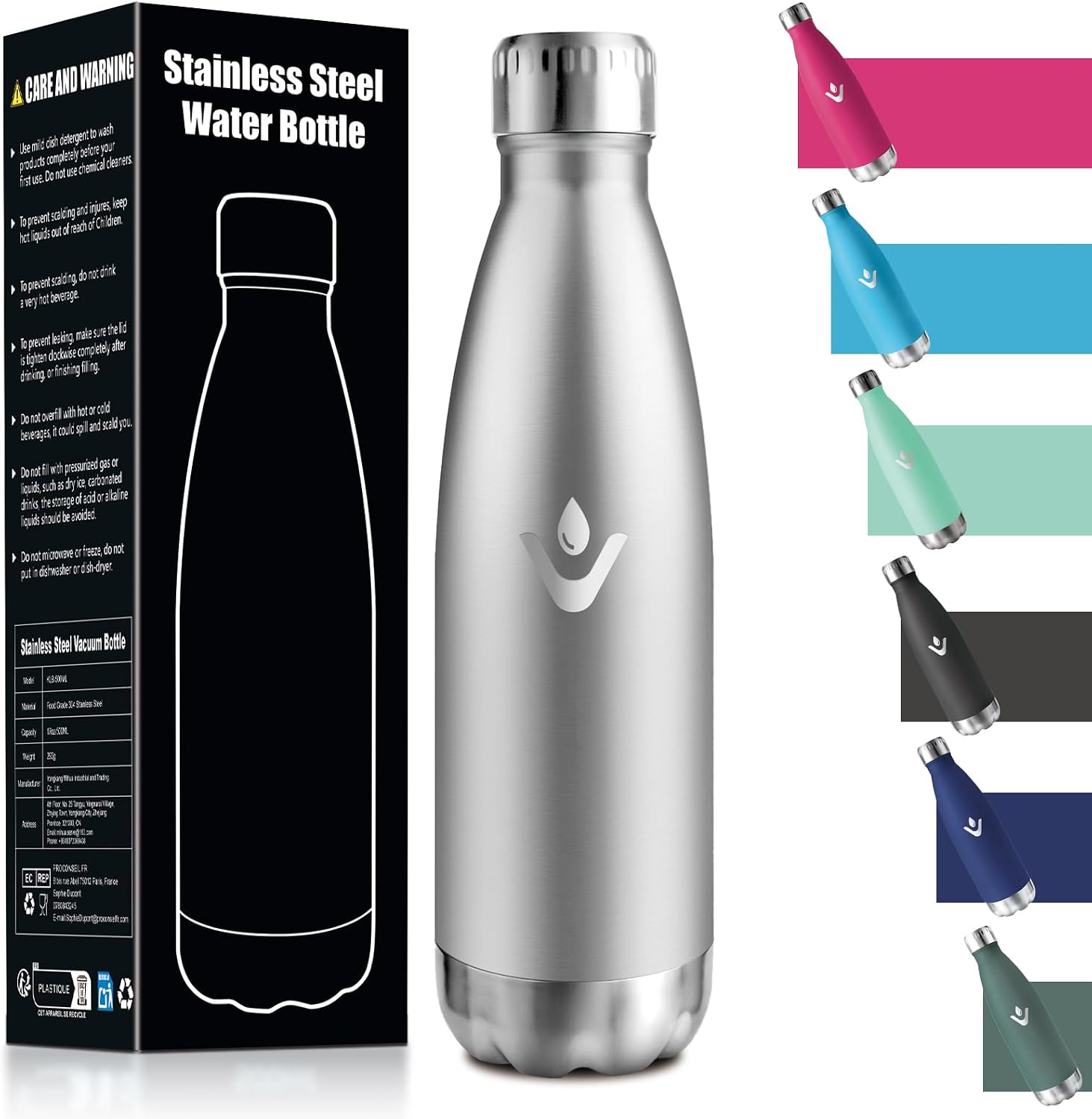 Detalle de HoneyHolly Borraccia Termica 750ML acciaio inox