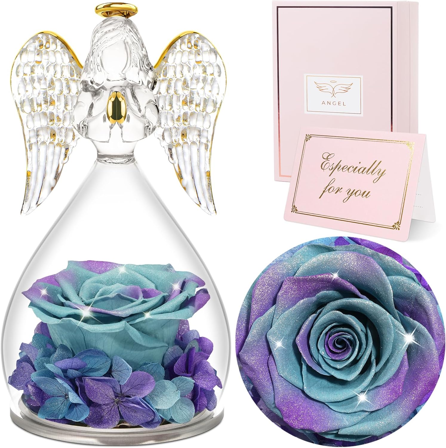 Detalle de Sunia Ewige Rose Engel Figur 7×7×13 cm