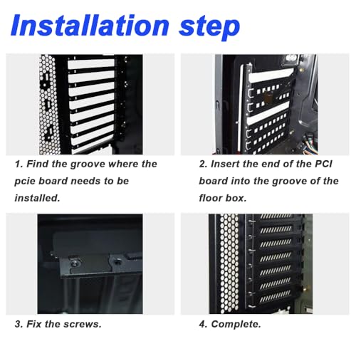 Detalle de HAAMNING7 Copri slot PCI in acciaio: kit protezione polvere con cacciavite e viti (20 pezzi)