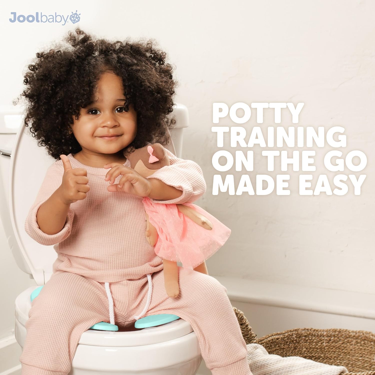 Thumbnail 5 de Jool Baby Folding Travel Potty Seat for Girls Aqua