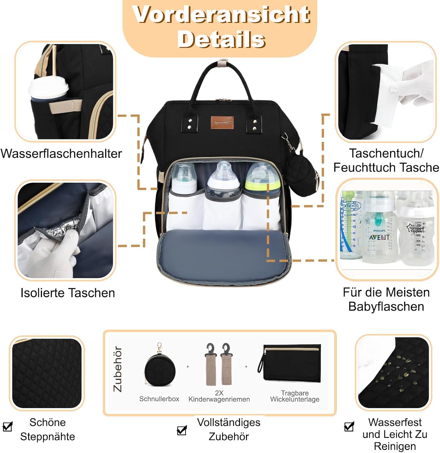 Detalle de ROSEGIN Wickelrucksack Groß 35L