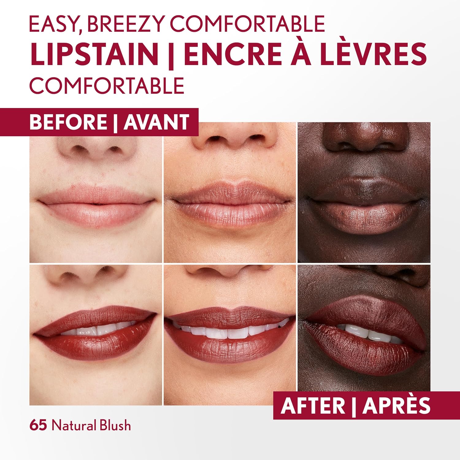 Detalle 2 de COVERGIRL Outlast Lipstain, Natural Blush 65, Buildable Transfer-Proof Colour
