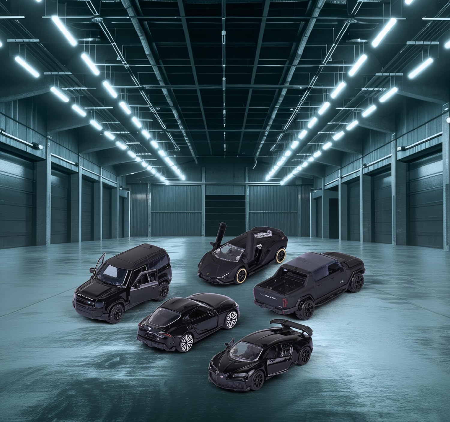 Thumbnail 4 de Majorette Black Edition Giftpack 5 Veicoli Die-Cast 1:64 – Set in Metallo con Modelli Autentici