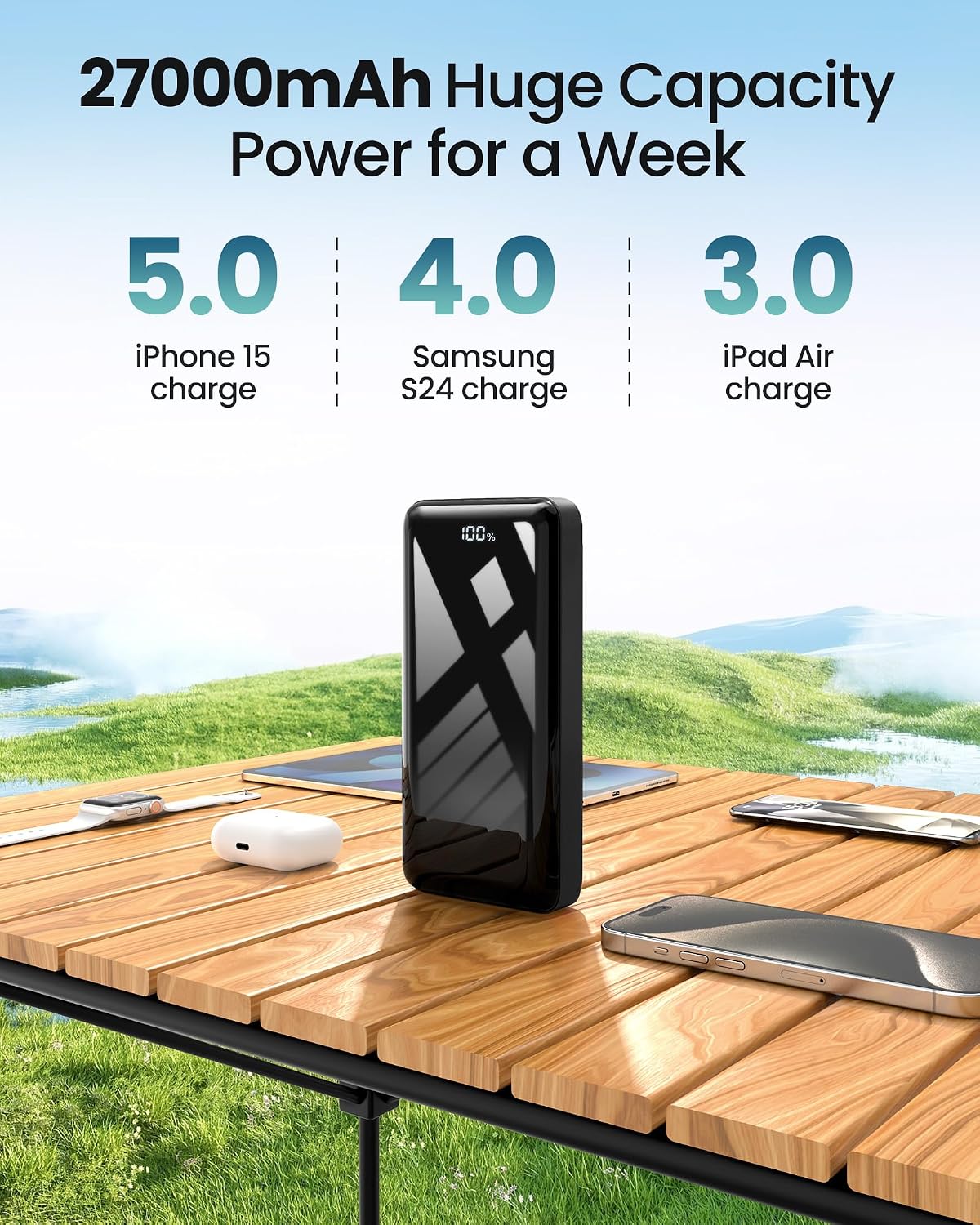 Thumbnail 2 de Power Bank 27000mAh, 22,5W PD20W USB-C – Bextoo