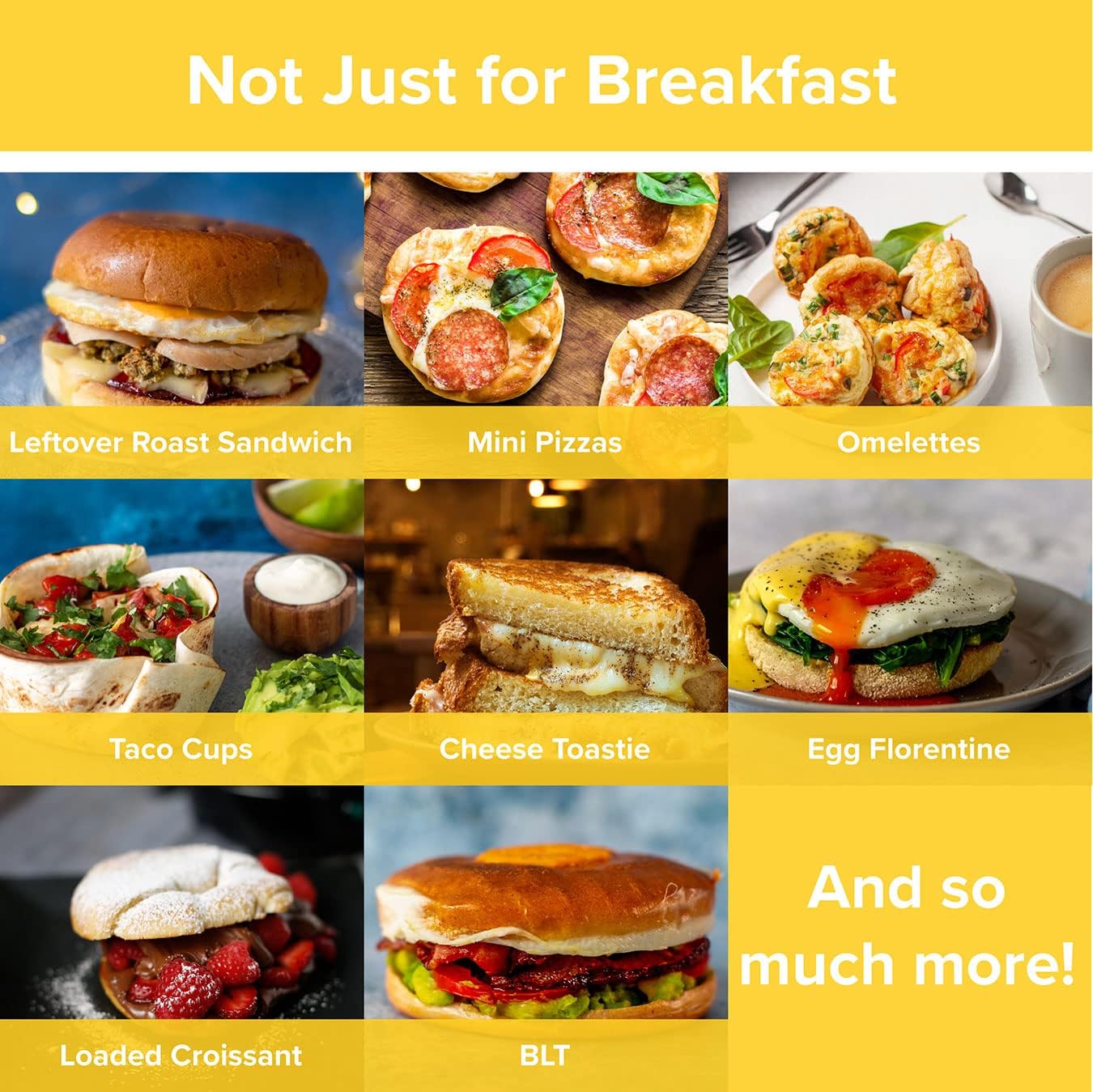 Detalle 2 de Drew&Cole Electric Breakfast Muffin Sandwich Maker review: practical, compact and simple to use