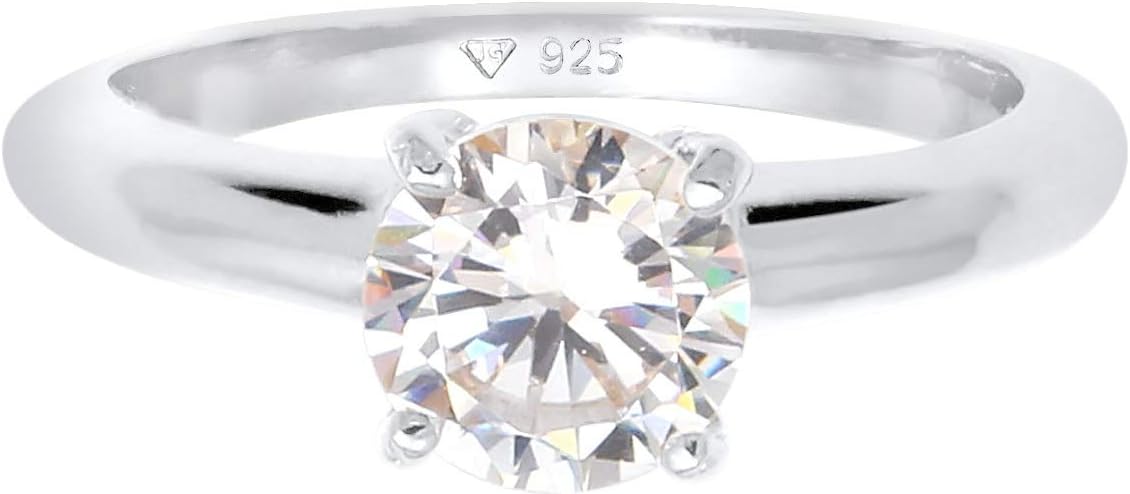 Detalle 2 de Elli Ring Damen Solitär 925 Sterling Silber