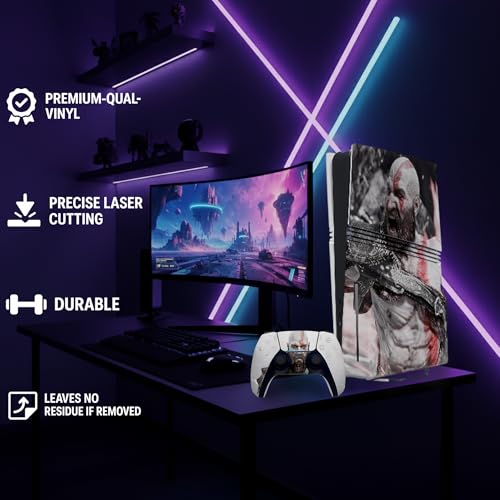 Thumbnail 7 de Kit de vinilos Extra Resistentes MaD Vision® para PS5 Pro (Digital Pro y Disc Pro) con 2 skins de mandos