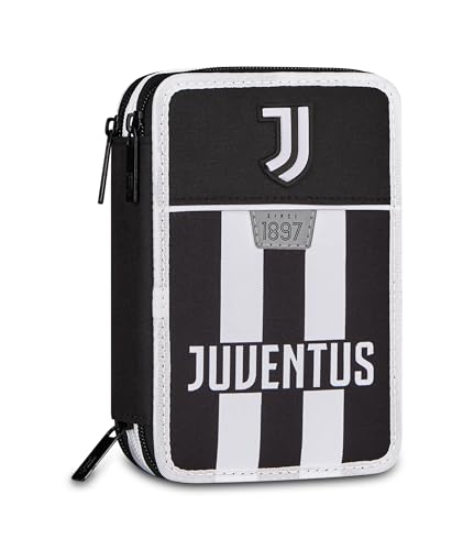 Detalle de Seven Juventus Astuccio 3 Zip: astuccio con tre scomparti e kit completo per scuola elementare e media