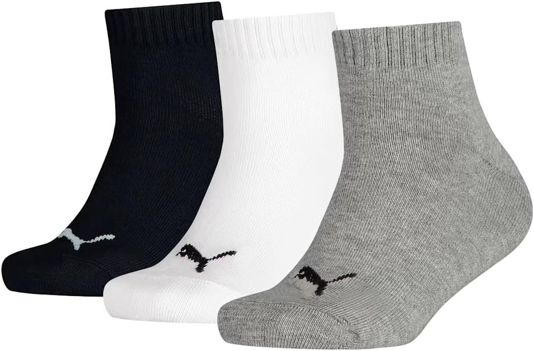 Detalle de PUMA Bwt Quarter 3p Calzini Unisex – Bambini e ragazzi, confezione da 3