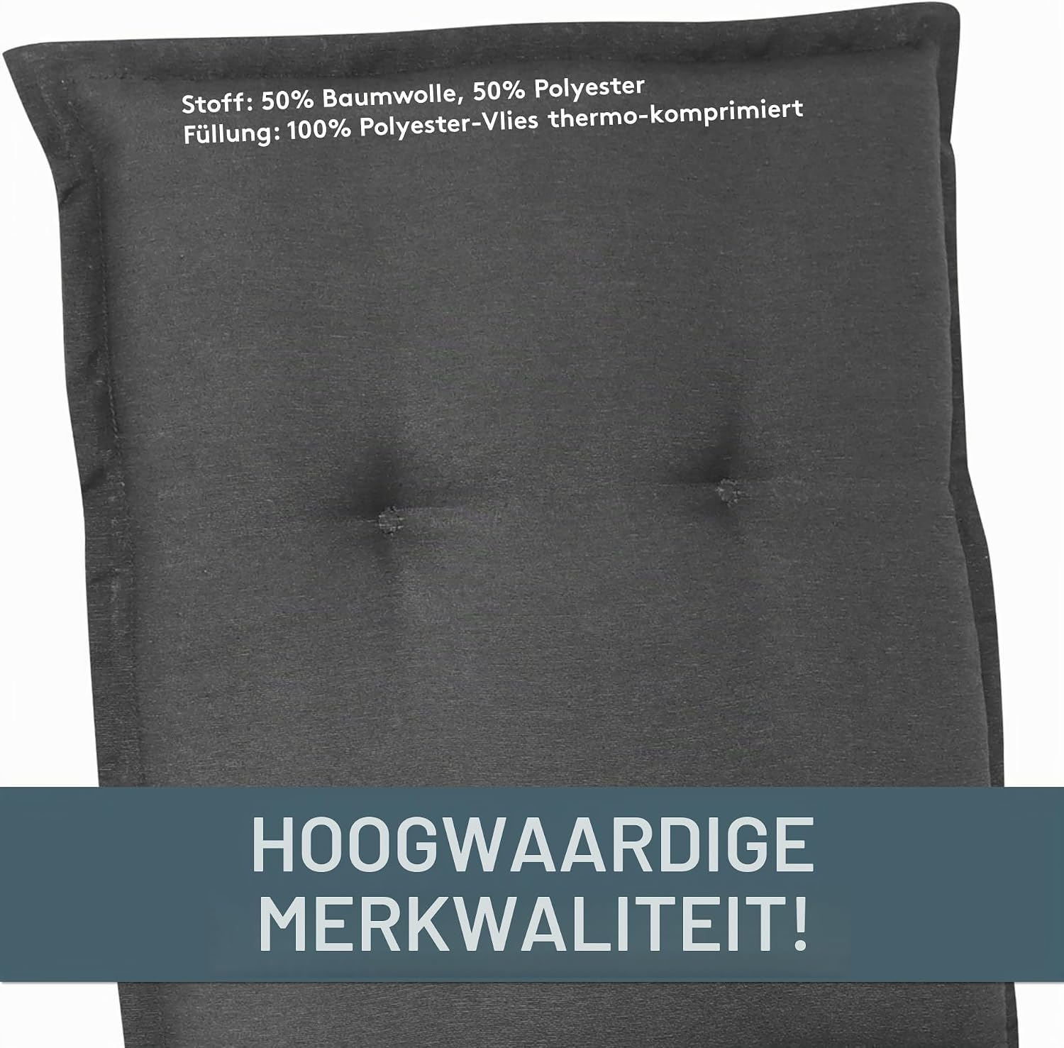 Thumbnail 6 de LILENO HOME Tami tuinstoelkussens, set van 2 voor stoelen met lage rugleuning