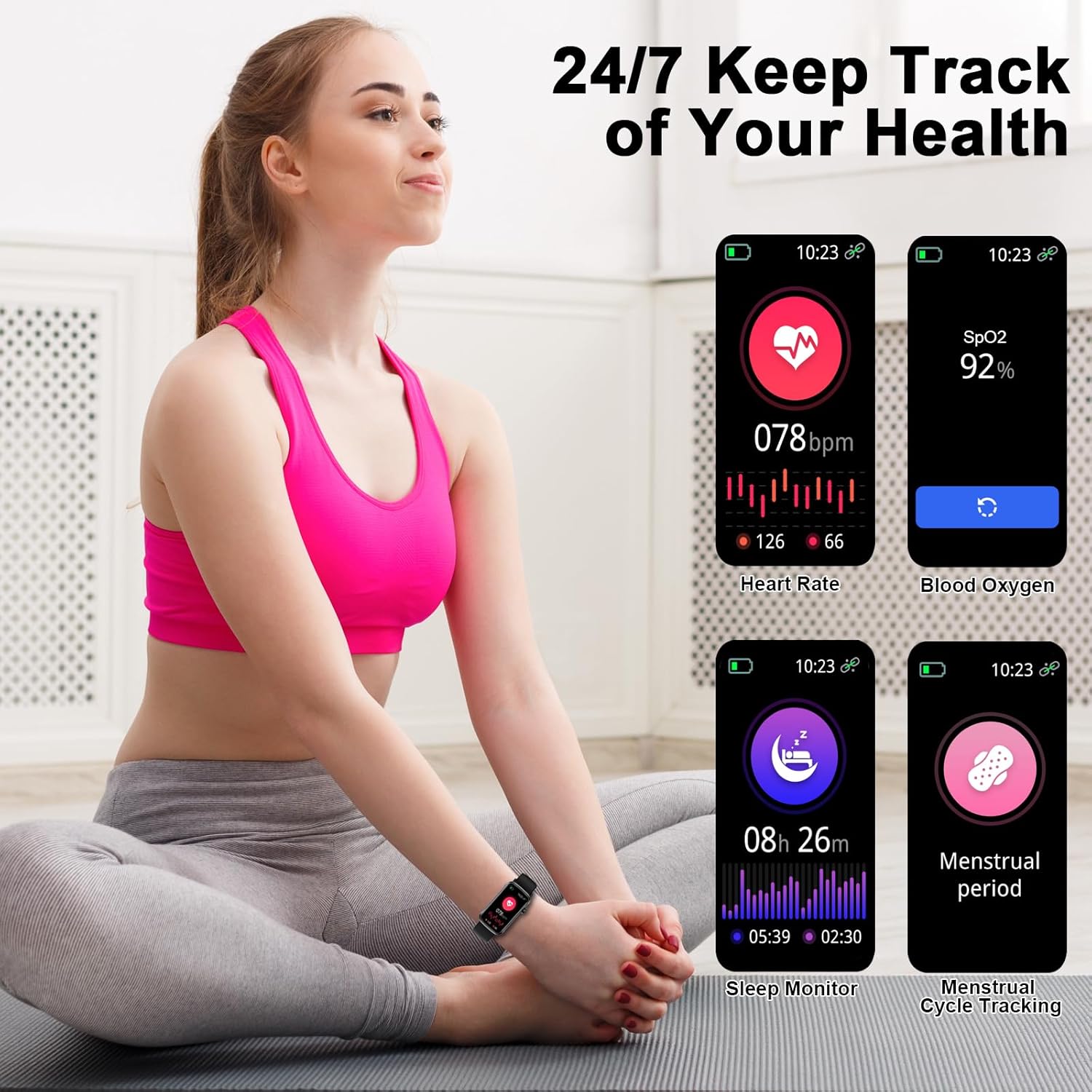 Thumbnail 4 de 2026 Smart Watch for Men and Women with 24/7 Health Monitoring and 150+ Watch Faces