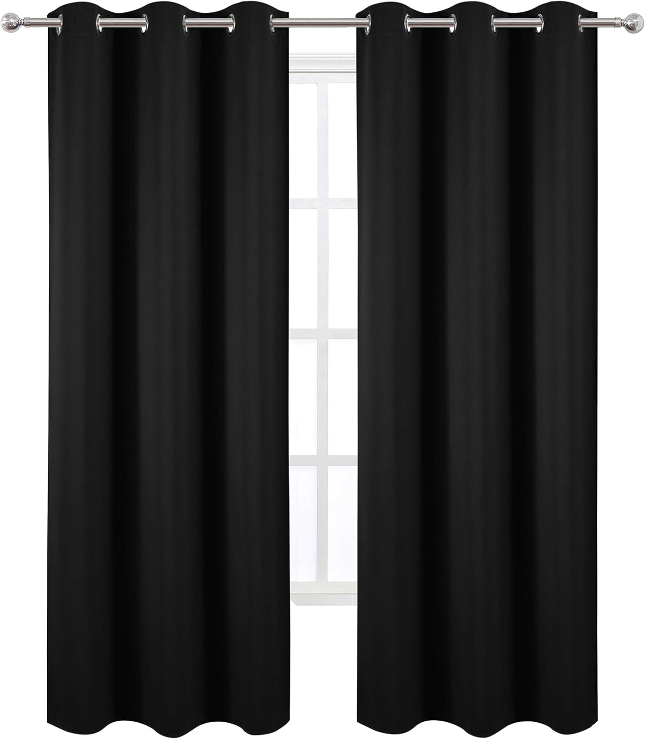 Detalle 2 de LEMOMO Blackout Curtains, 42 x 84 Inch
