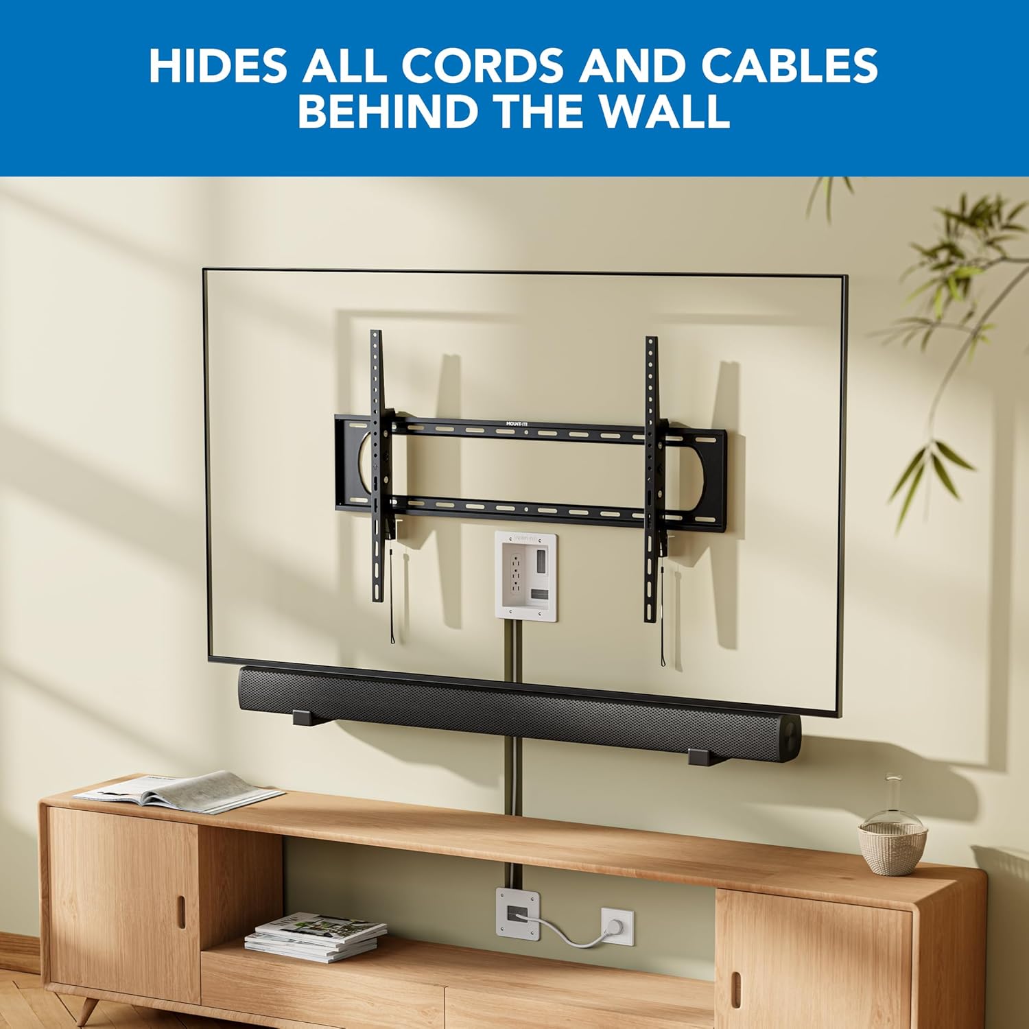 Thumbnail 1 de Mount-It! In-Wall TV Cable Kit 9ft