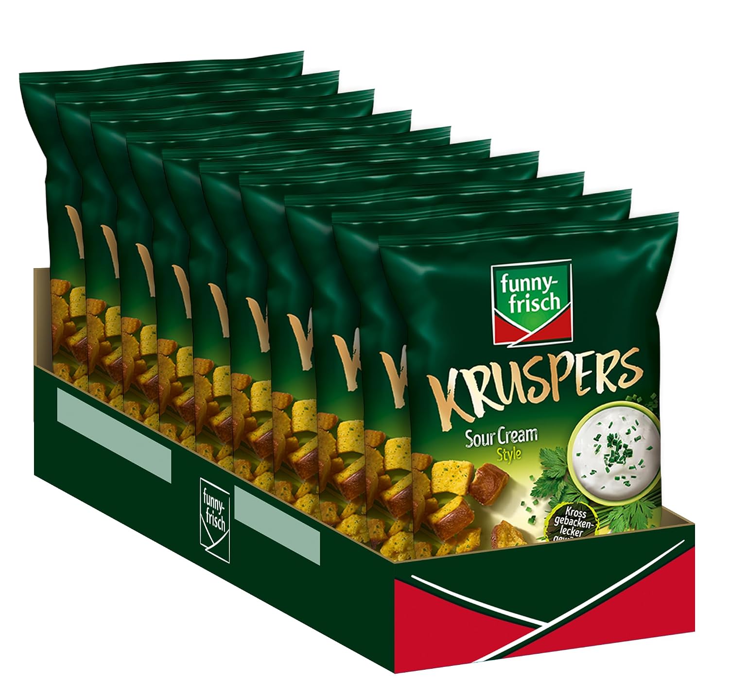 Detalle 2 de funny-frisch Kruspers Honig & Senf – 10er Pack (10 x 120 g)