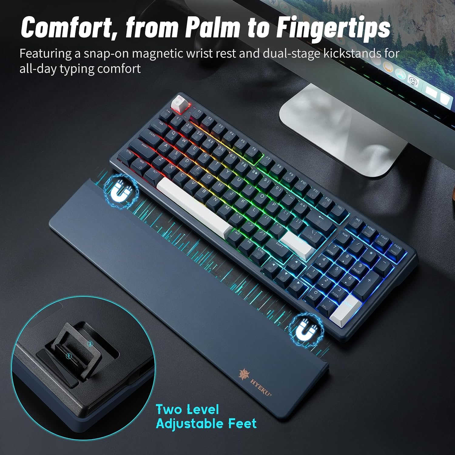 Thumbnail 6 de Hexgears E4Pro 99-Key Wireless Mechanical Keyboard with Hot-Swap Switches