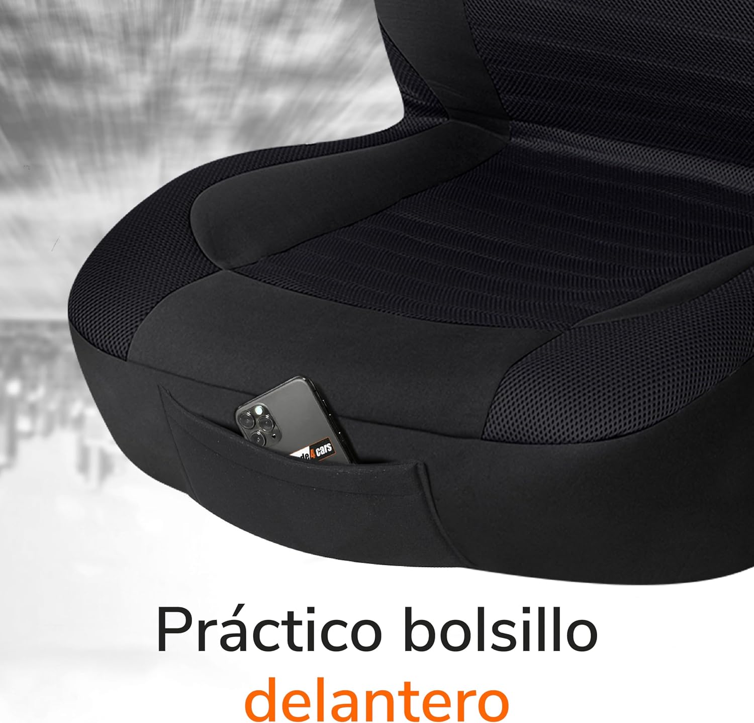 Thumbnail 4 de Upgrade4cars Fundas Asientos Delanteros Negro Versión 2026 4 piezas