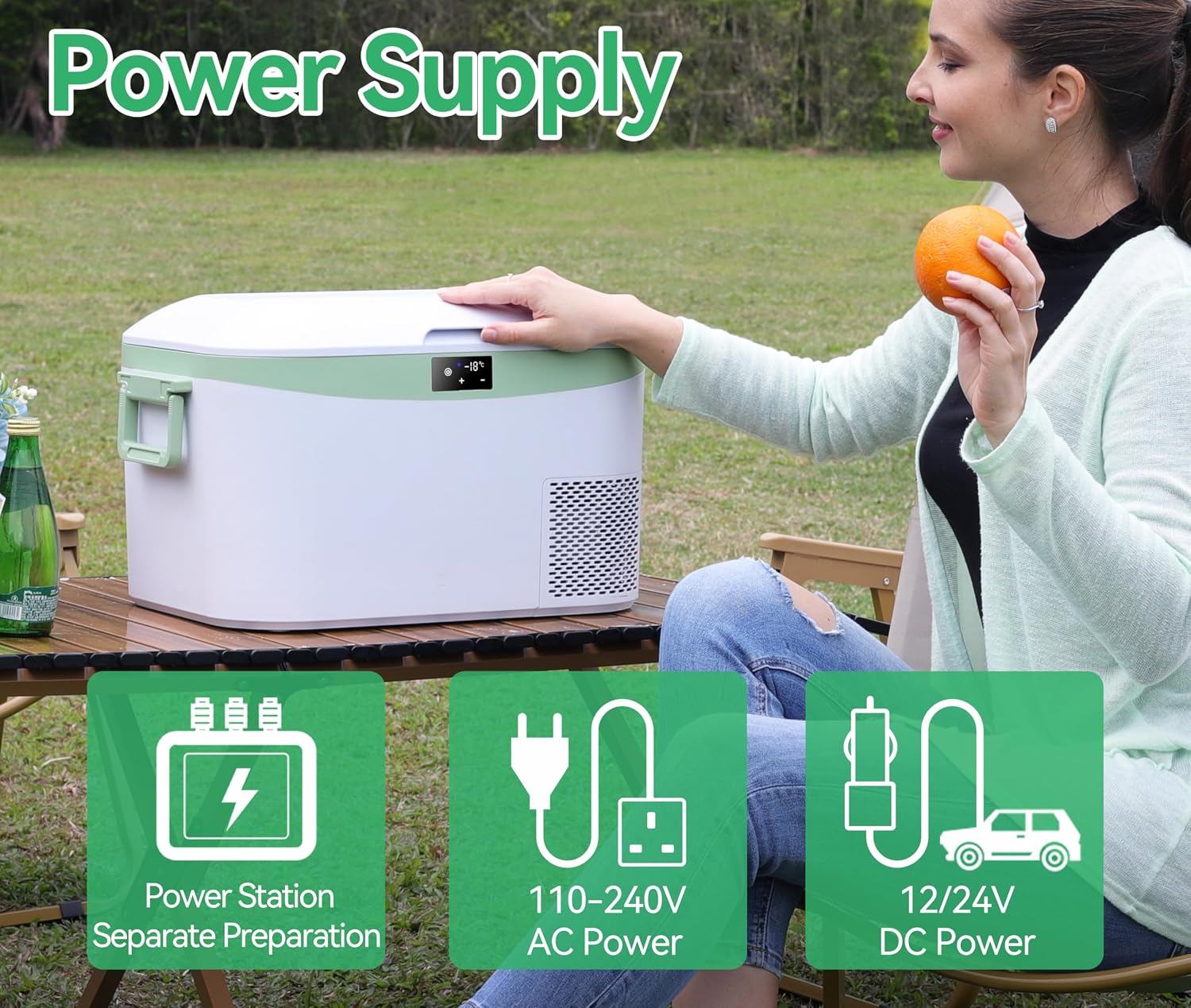Detalle de BINGI 12.8L Car Fridge Freezer Portable Compressor Cooler