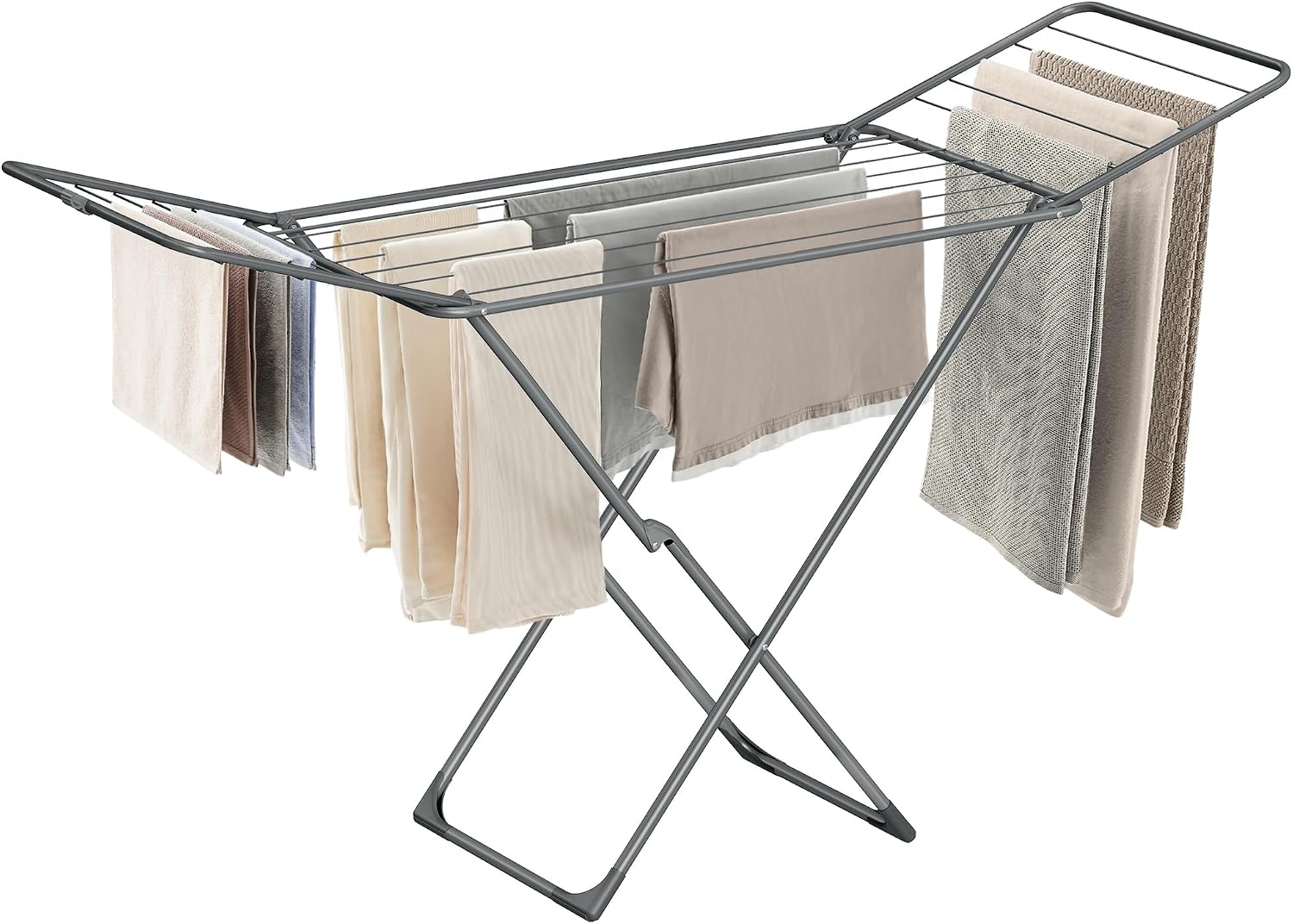 Detalle de SONGMICS LLR540G01 BUNJI Clothes Airer, 18 m Drying Space, Foldable
